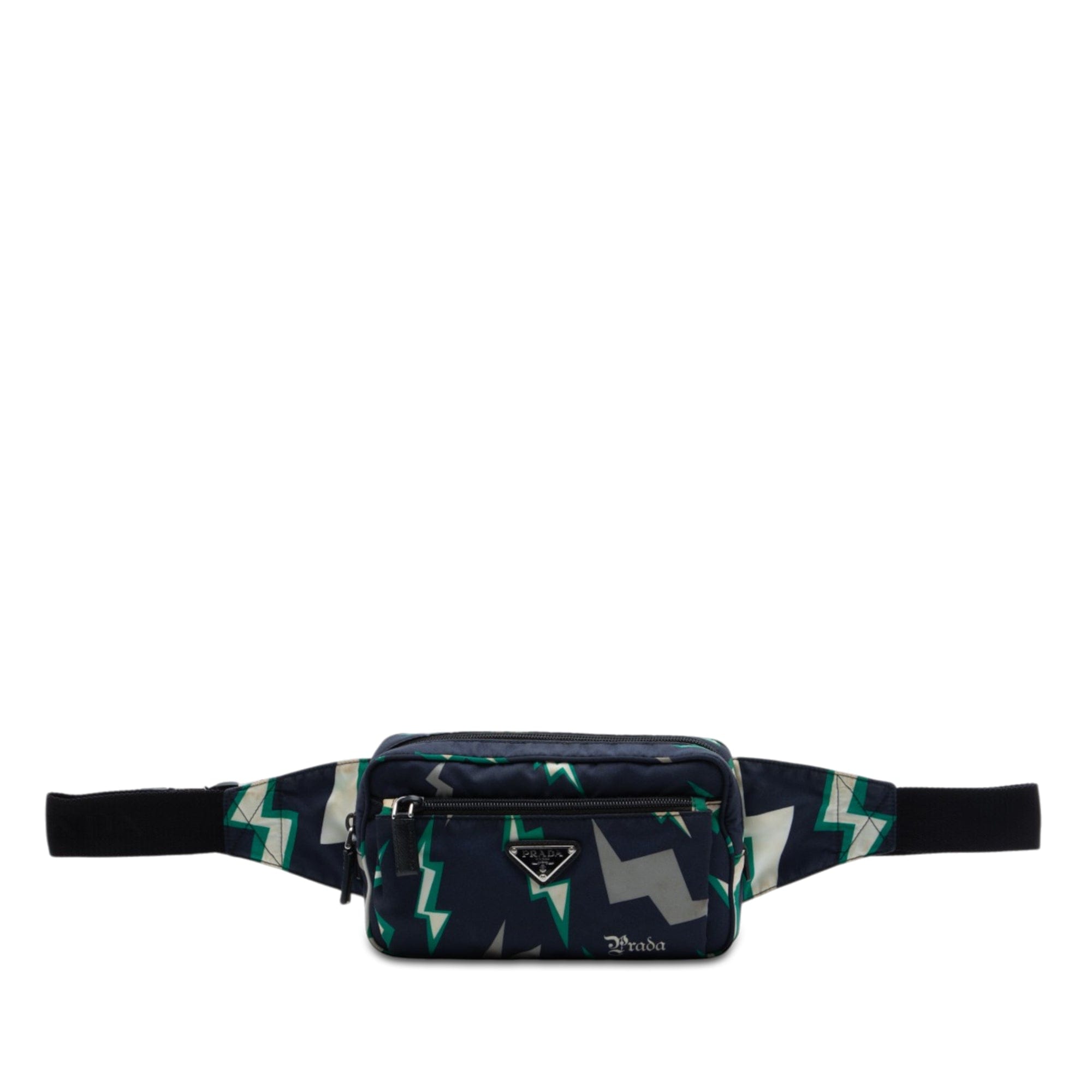 Prada Universal Studios Tessuto Frankenstein Thunder Belt Bag