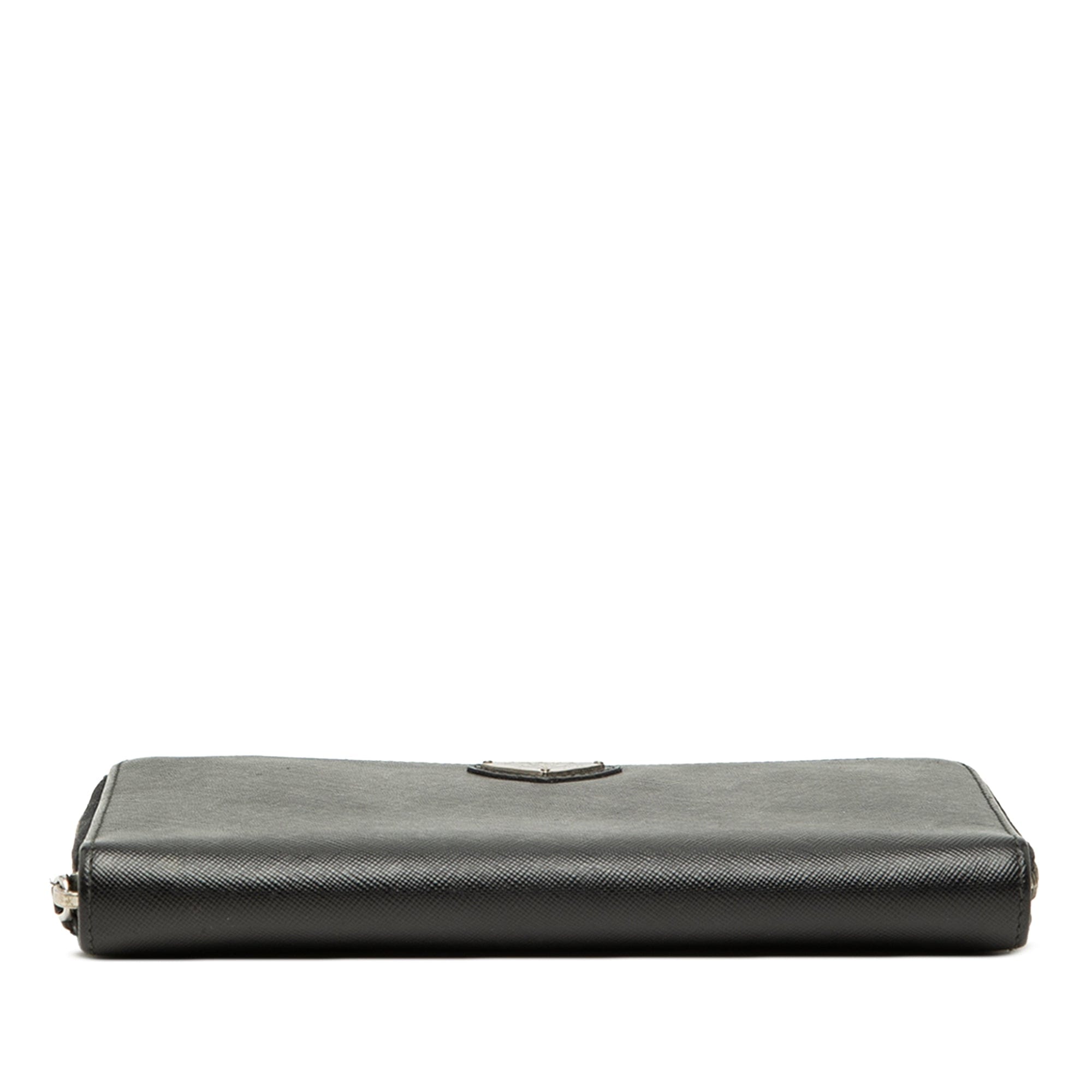 Prada Saffiano Zip Around Travel Wallet
