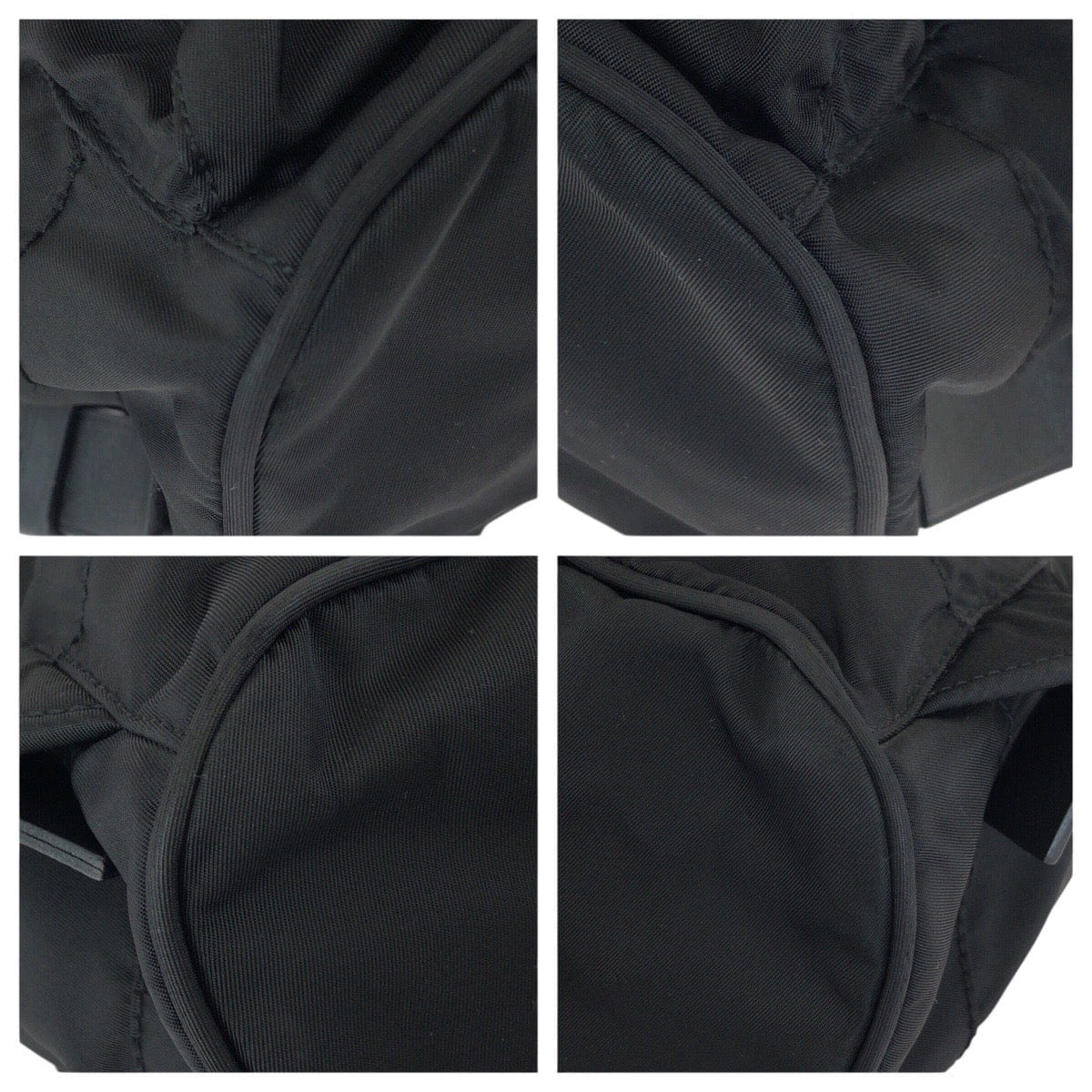 Prada Nylon Leather Tessuto Logo Backpack