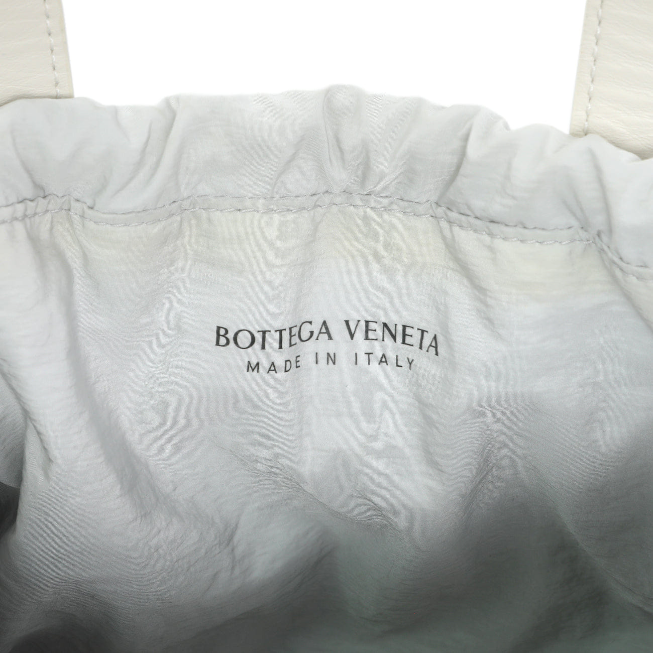 Bottega Veneta White Calfskin Small Shell Bag