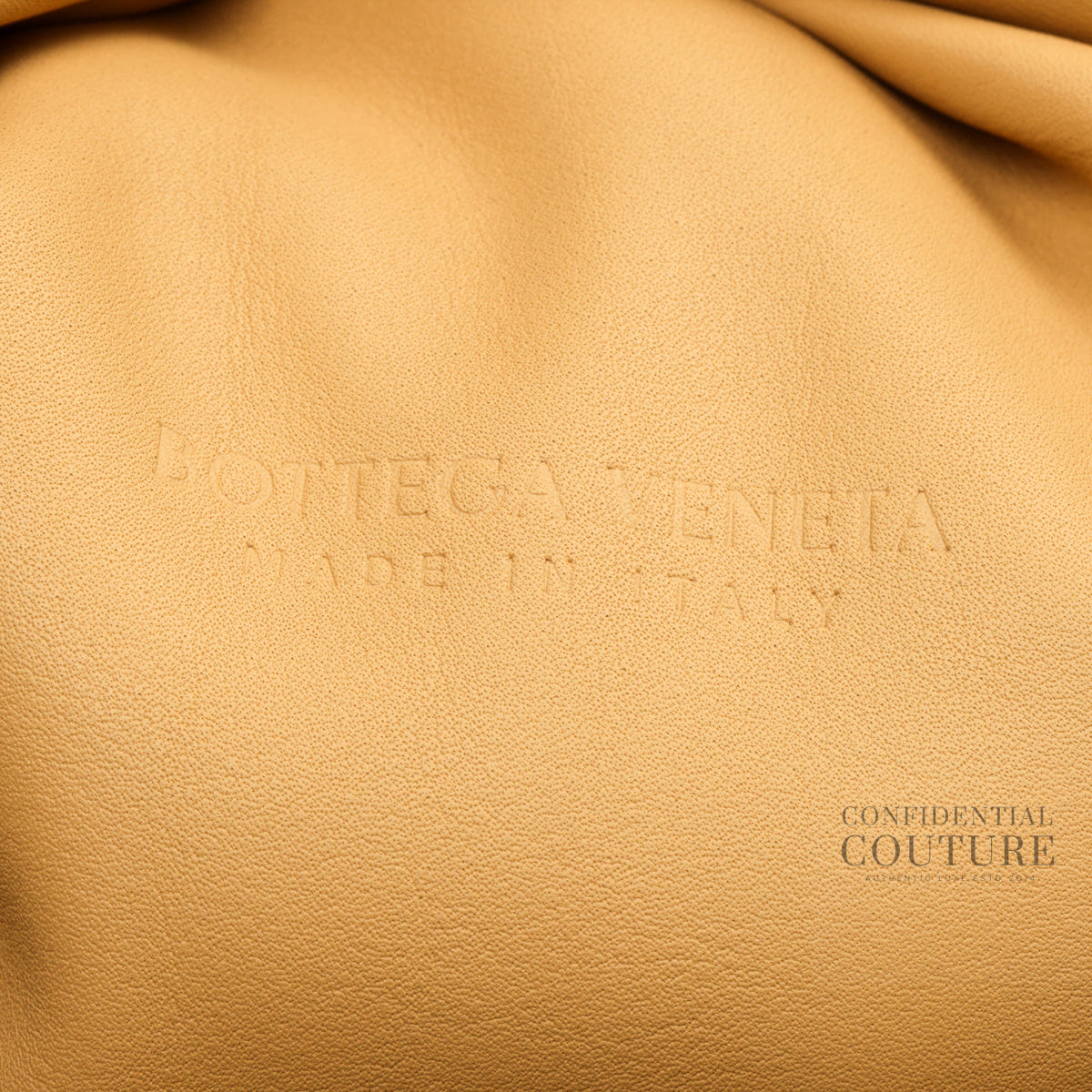 Bottega Veneta The Pouch Tapioca Beige Calfskin Oversized Clutch Bag