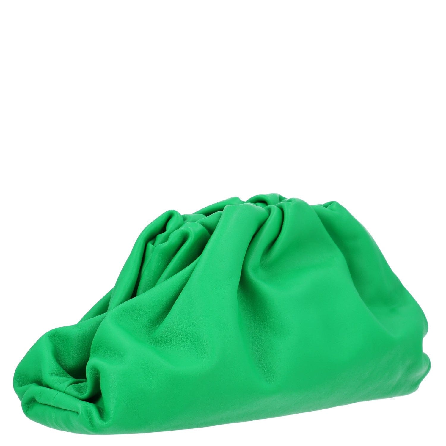 Bottega Veneta Smooth Butter Calf The Pouch Oversized Clutch Parakeet