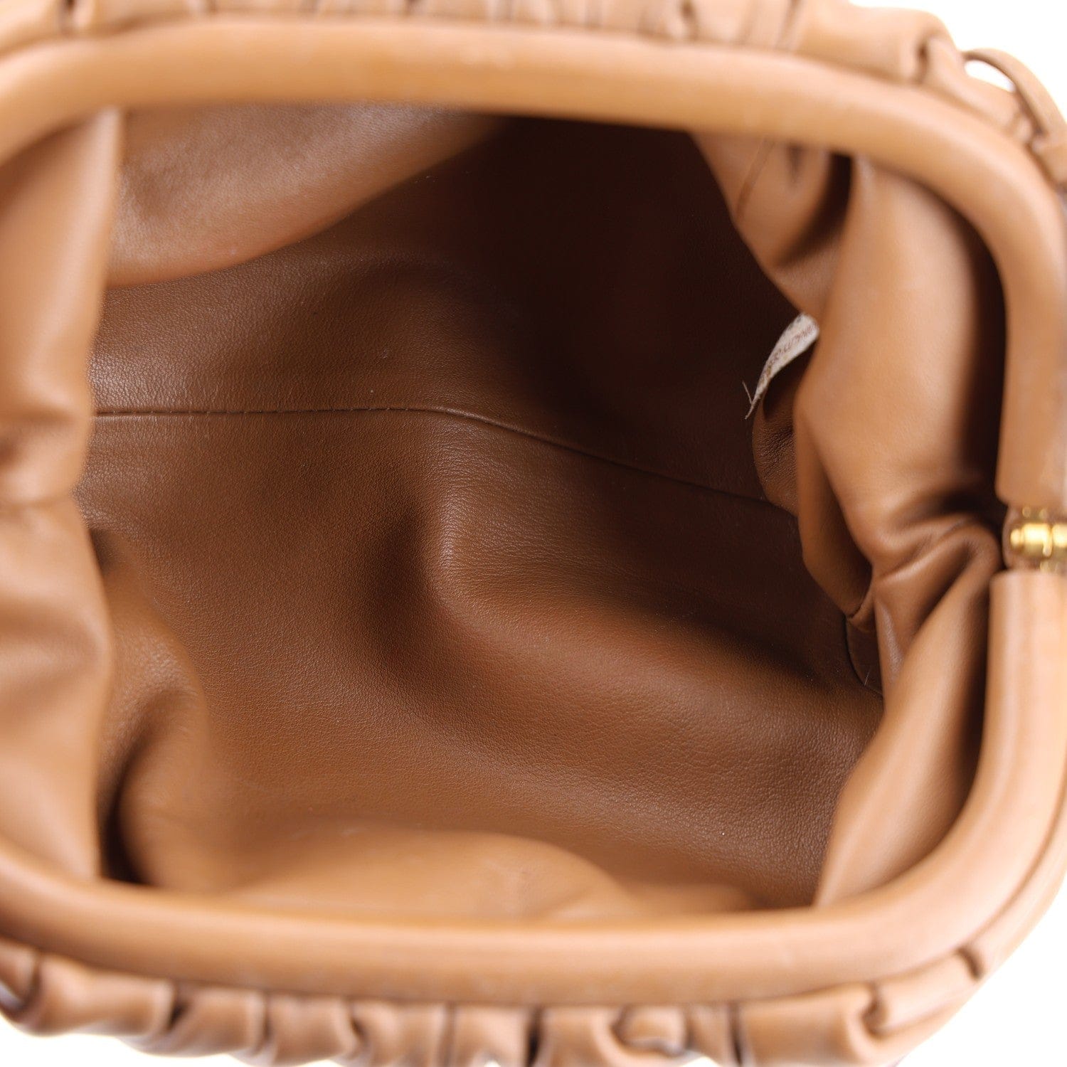 Bottega Veneta Butter Calfskin The Mini Pouch Camel