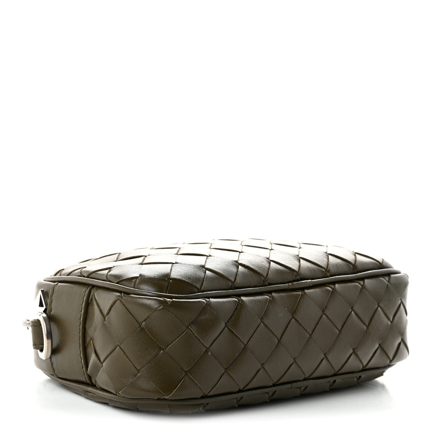 Bottega Veneta Calfskin Intrecciato Small Camera Bag Mud