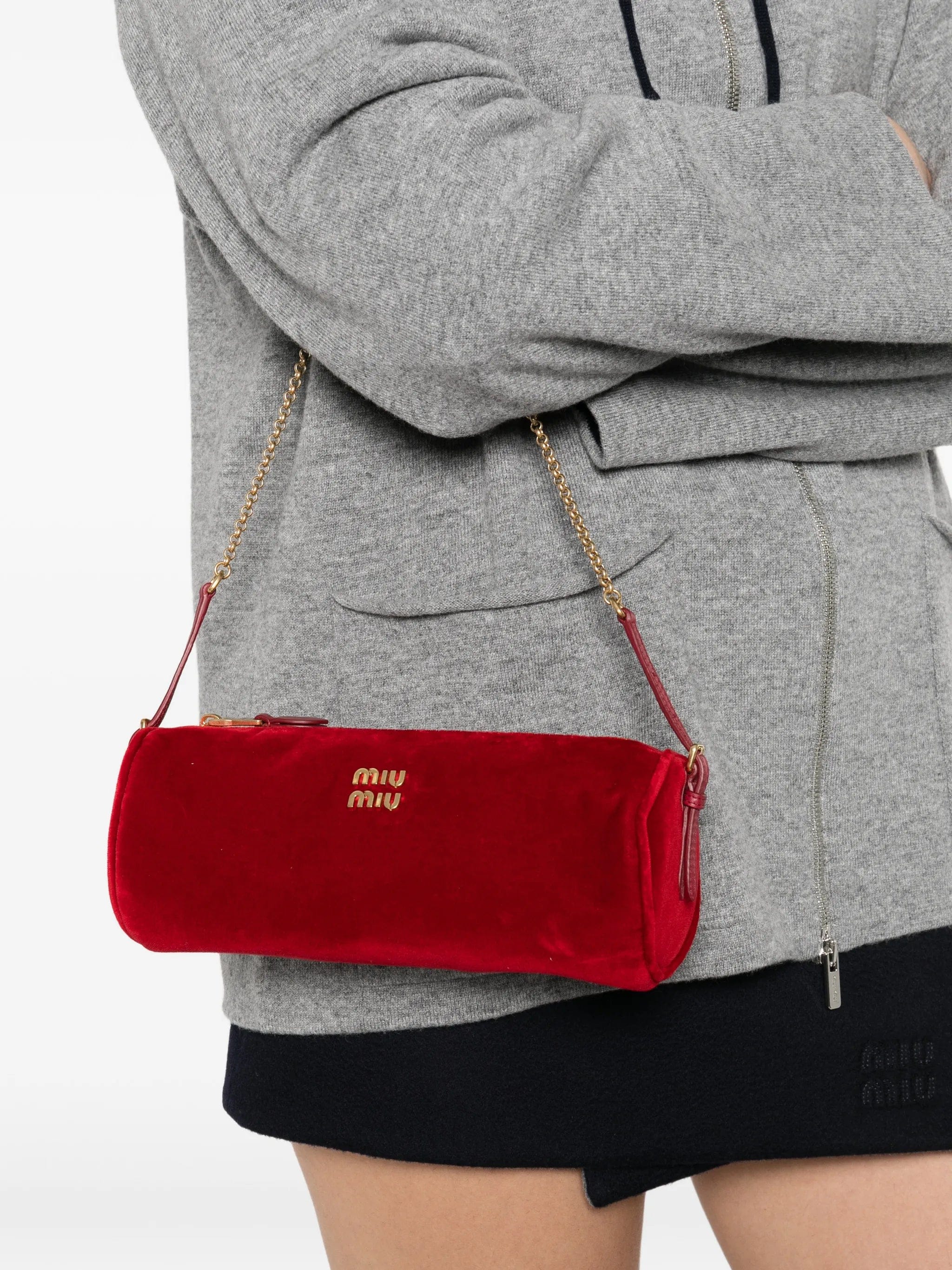 Miu Miu logo - plaque shoulder bag