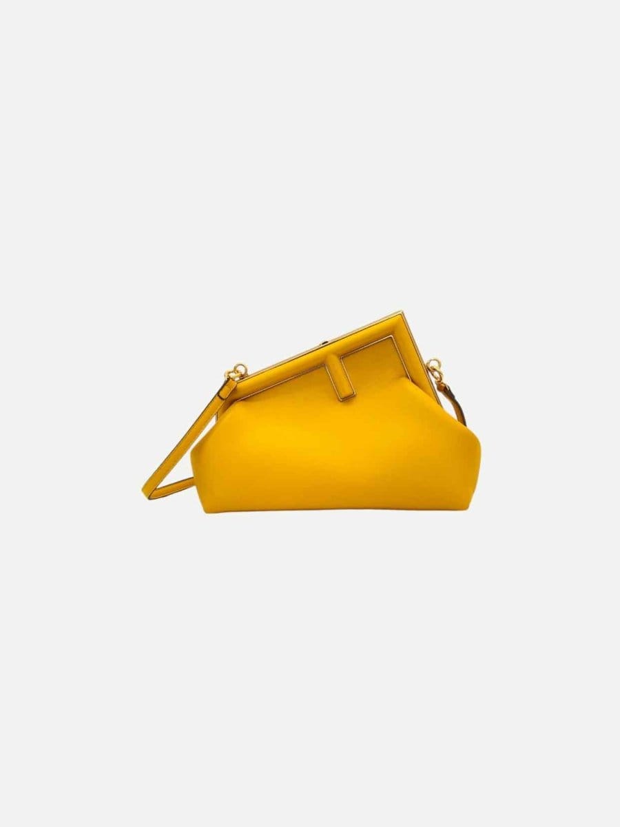 Fendi First Yellow Shoulder Bag