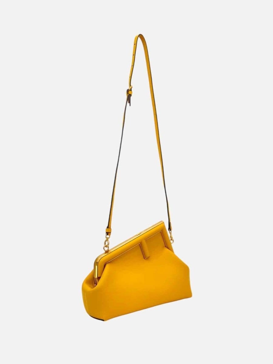 Fendi First Yellow Shoulder Bag