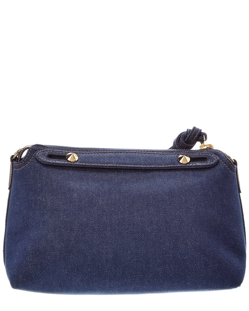 Fendi By The Way Medium Jacquard & Denim Shoulder Bag