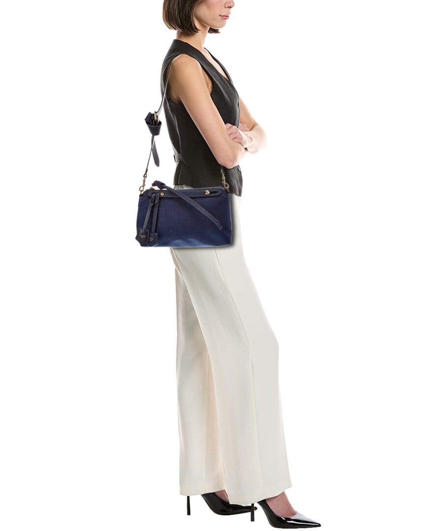 Fendi By The Way Medium Jacquard & Denim Shoulder Bag