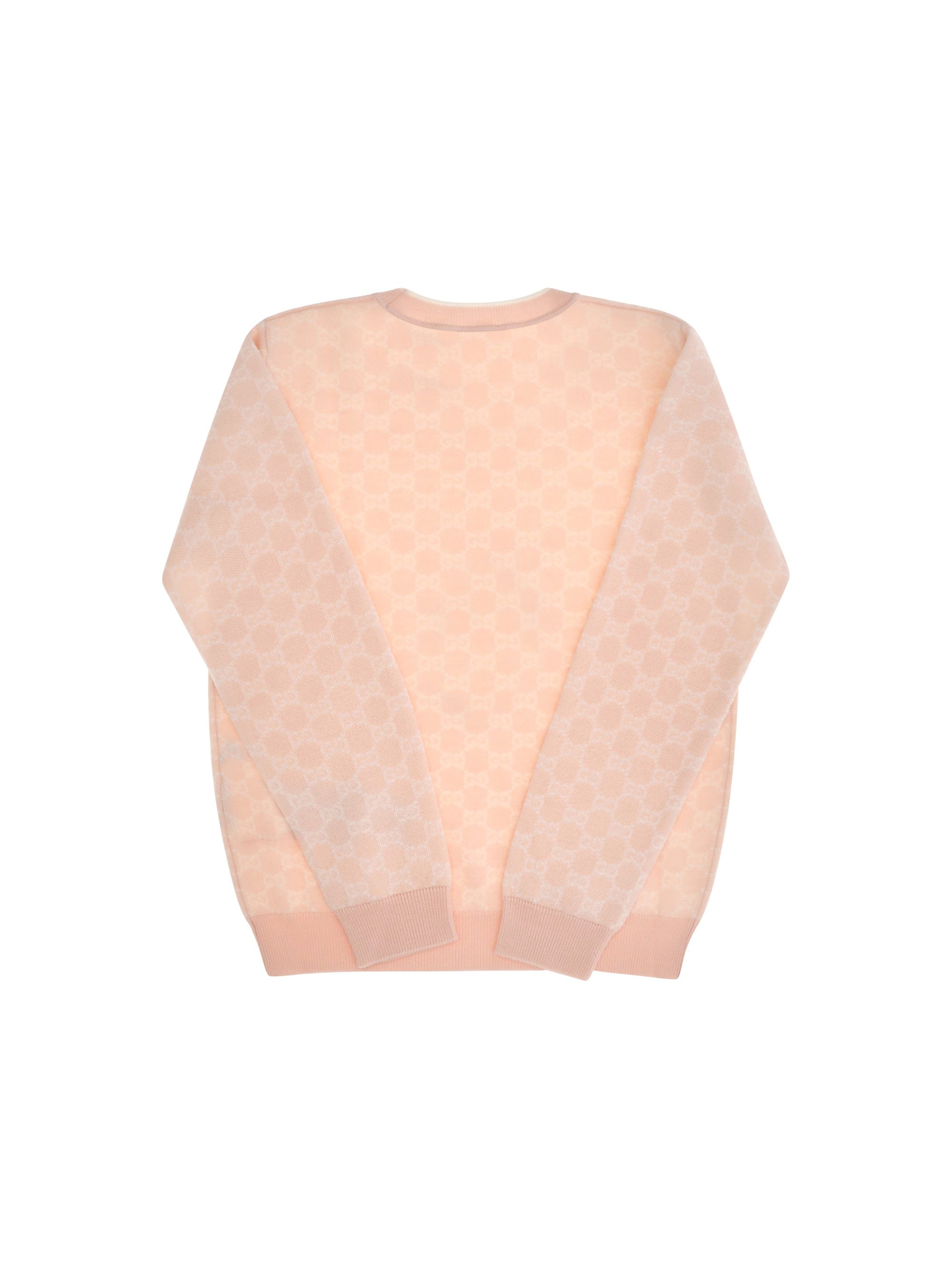 Gucci GG Jacquard Wool Sweater — Pink