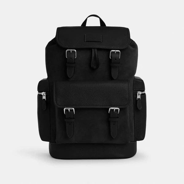 Coach Sprint Backpack Silver Black