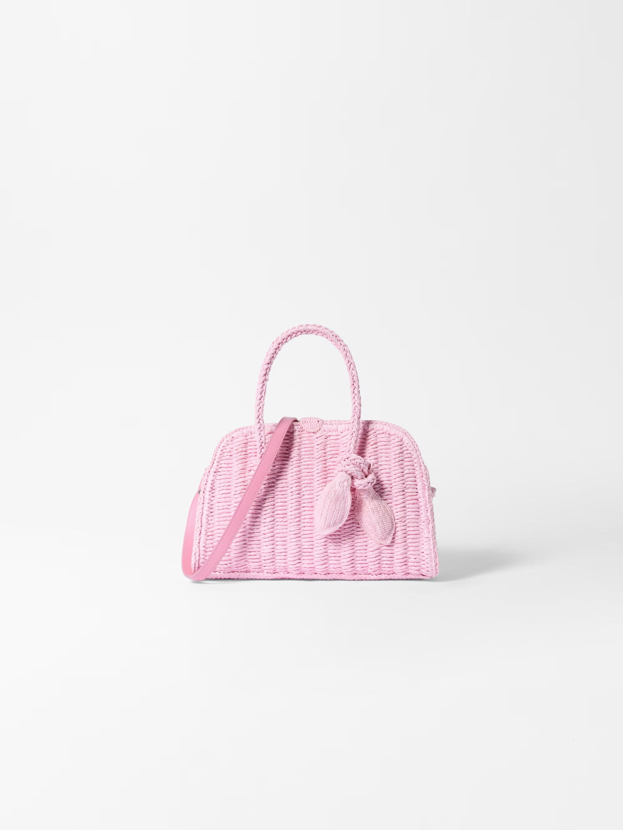 Jacquemus The Small Raffia Turismo Bag - Light Pink