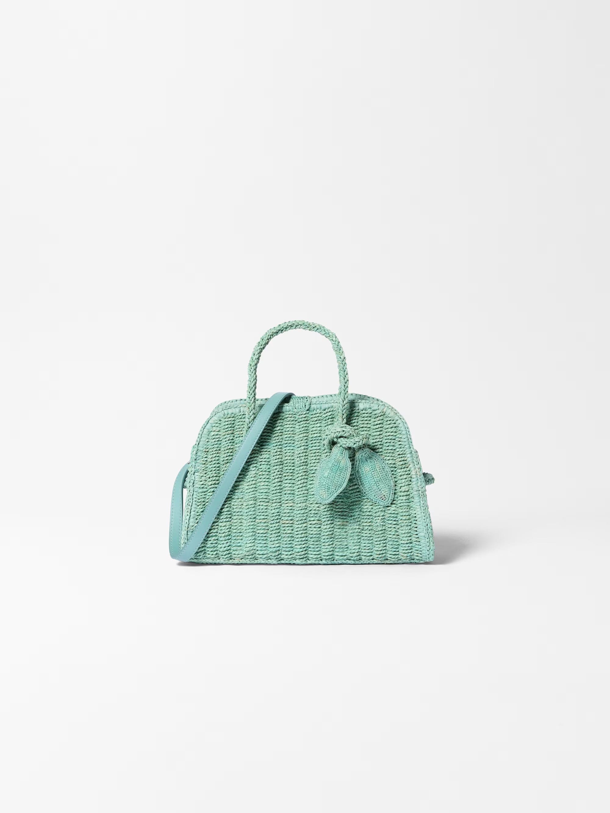 Jacquemus The Small Raffia Turismo Bag - Turquoise