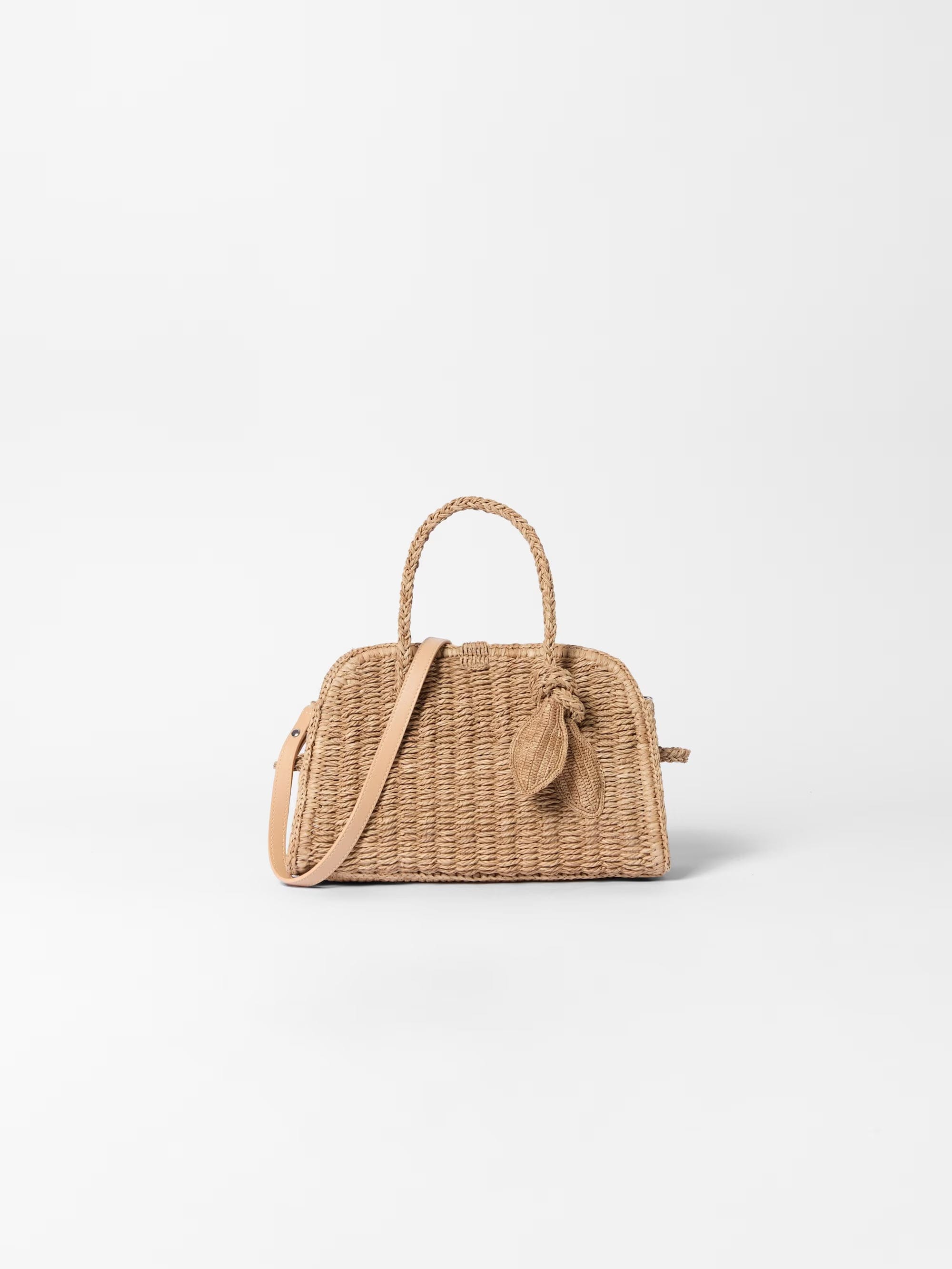 Jacquemus The Small Raffia Turismo Bag - Beige