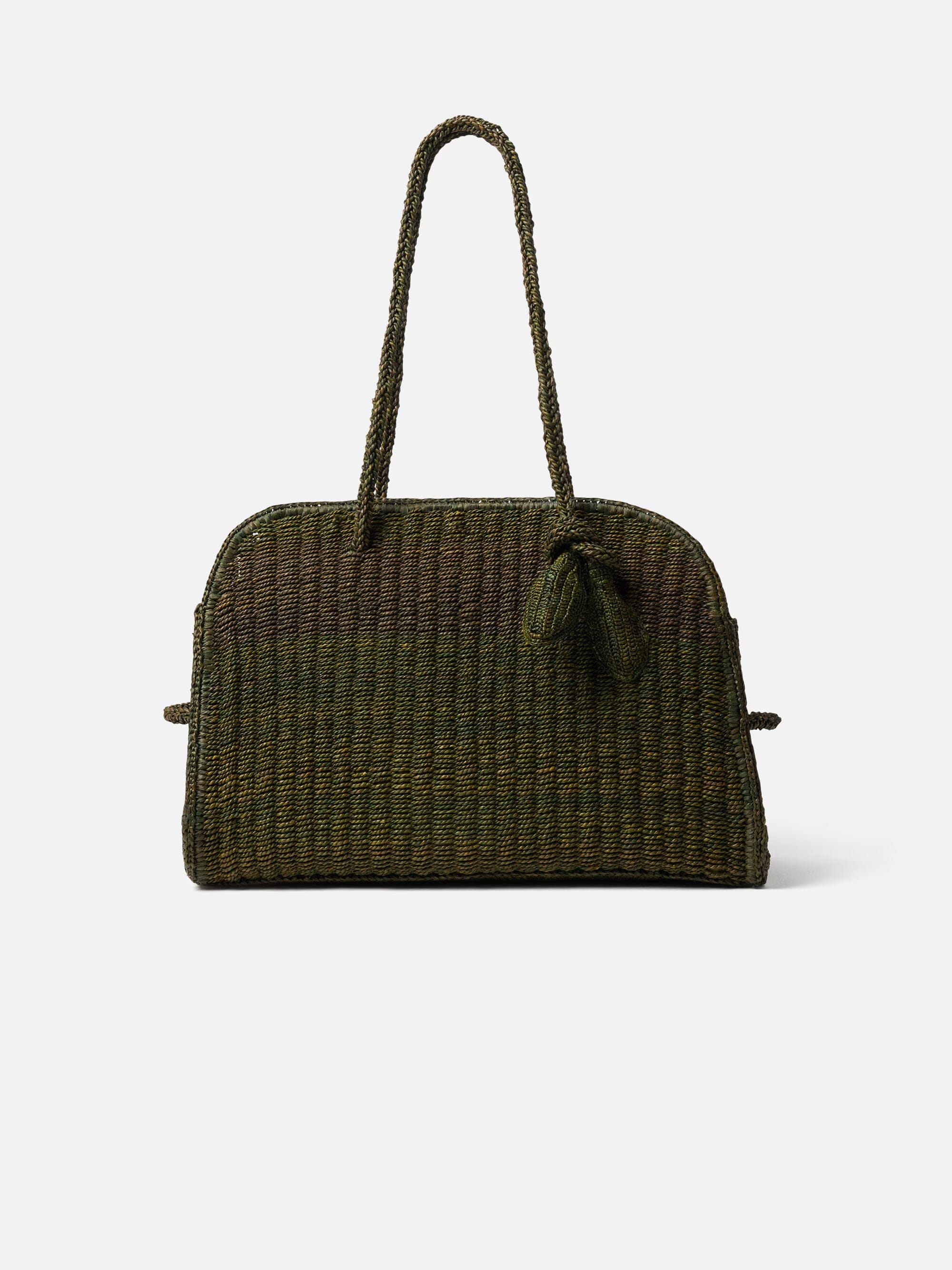 Jacquemus The Raffia Turismo Bag - Dark Green