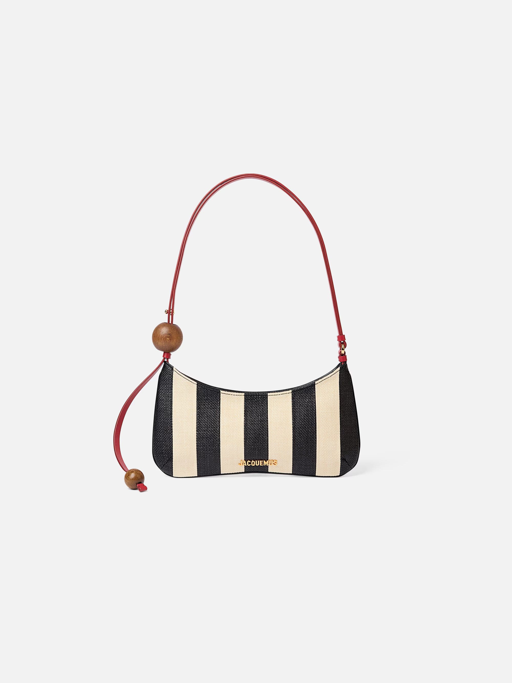 Jacquemus The Bisou Perle Bag - Natural/Black