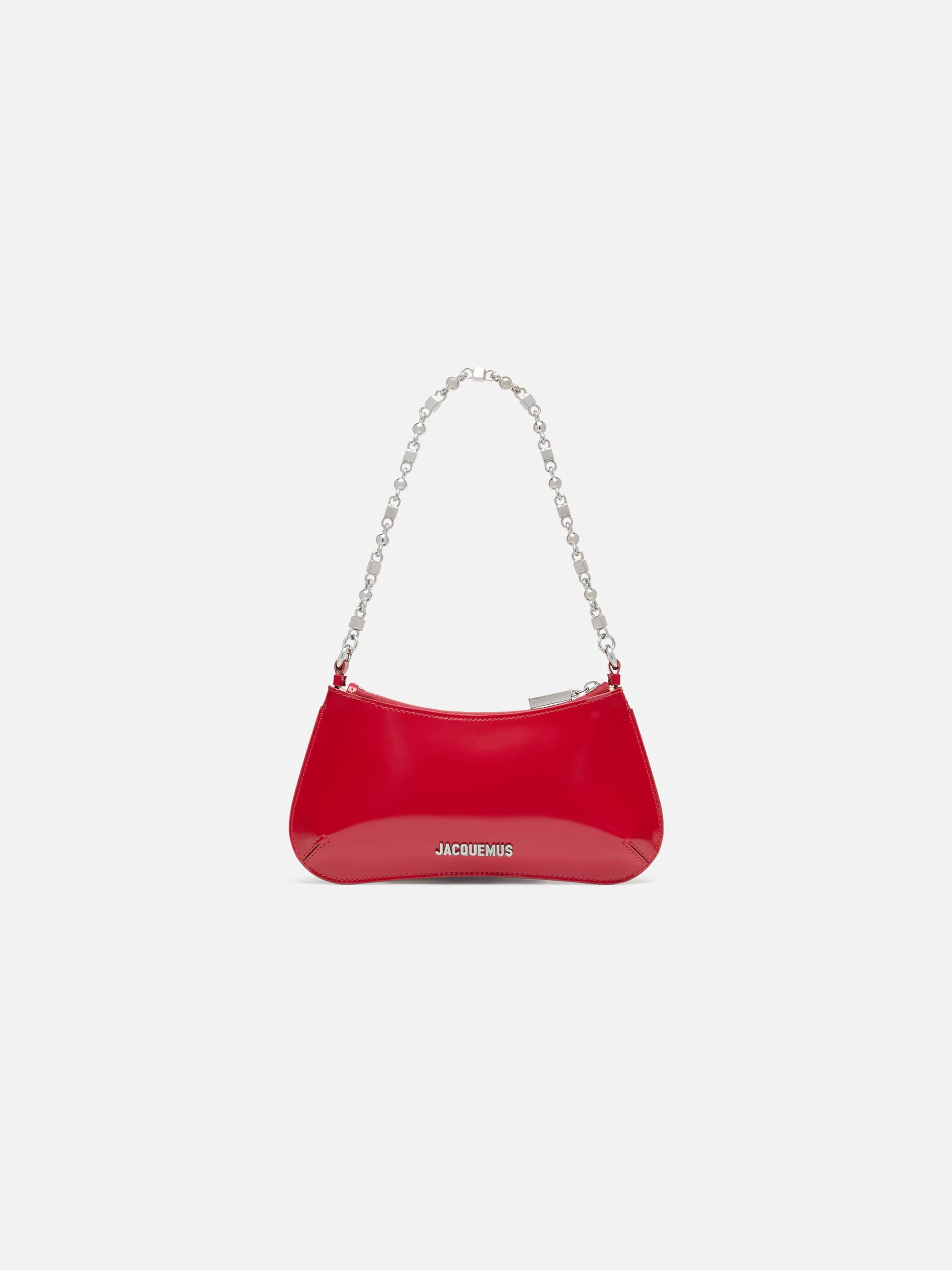 Jacquemus The Small Bisou Chaîne Bag - Red/Silver