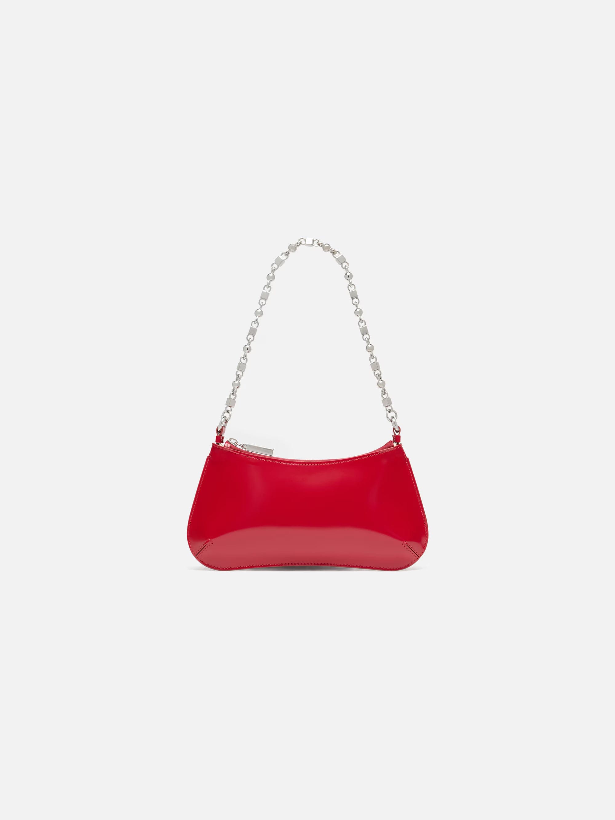 Jacquemus The Small Bisou Chaîne Bag - Red/Silver