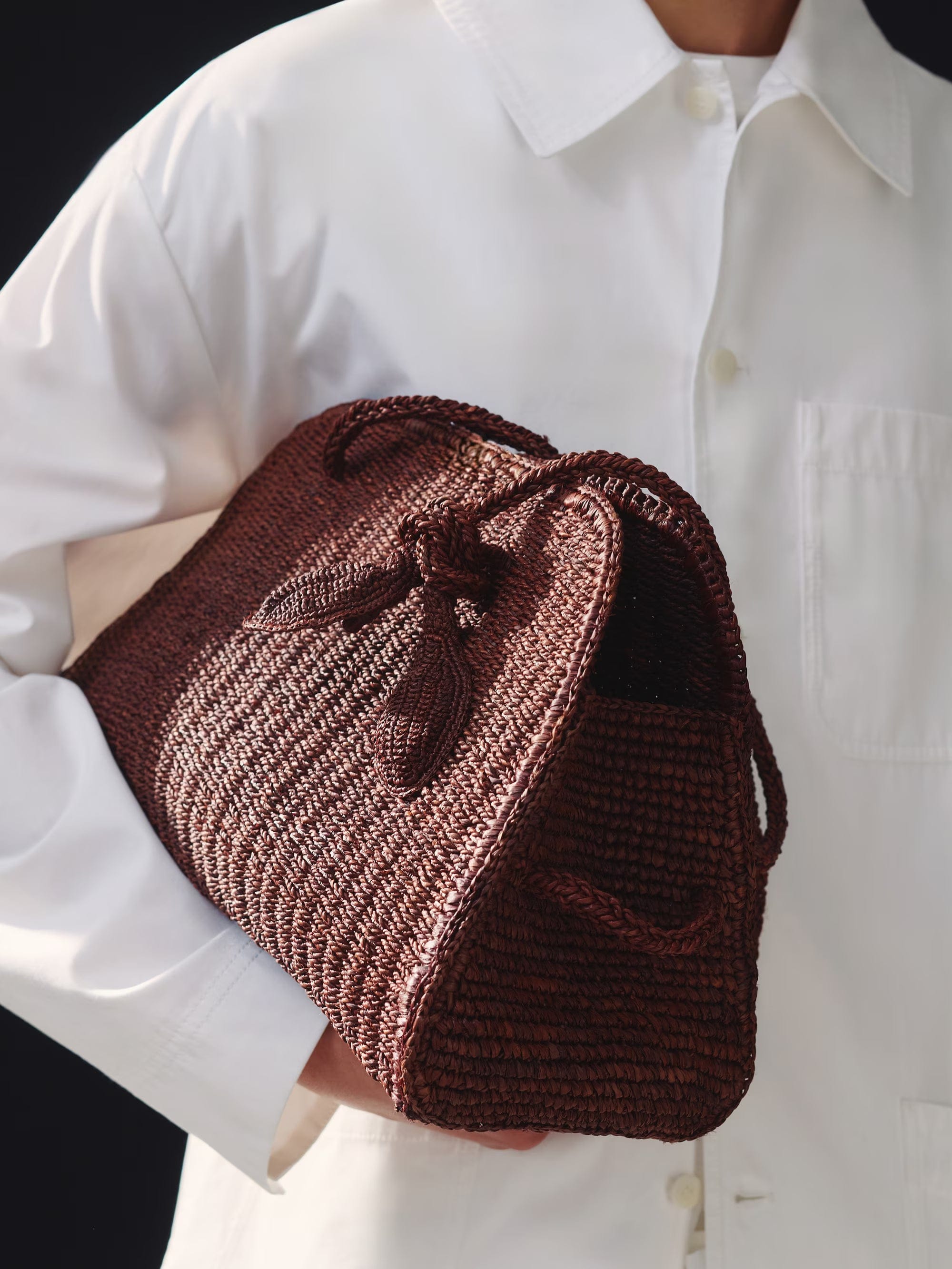Jacquemus The Raffia Turismo Bag - Brown