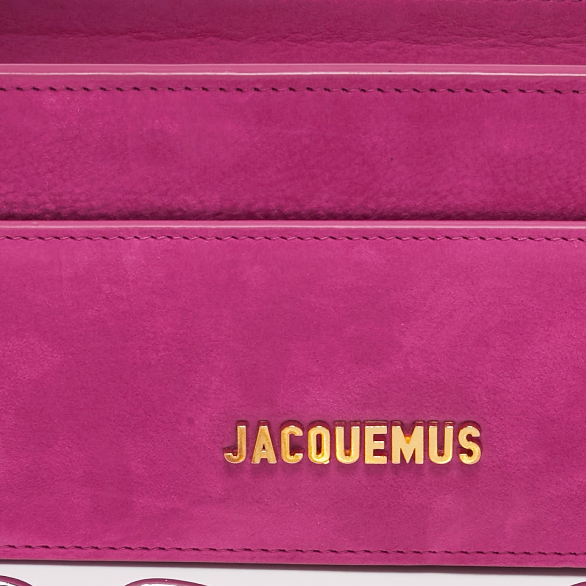 Jacquemus Le Ciuciu Pink Nubuck Leather Shoulder Bags