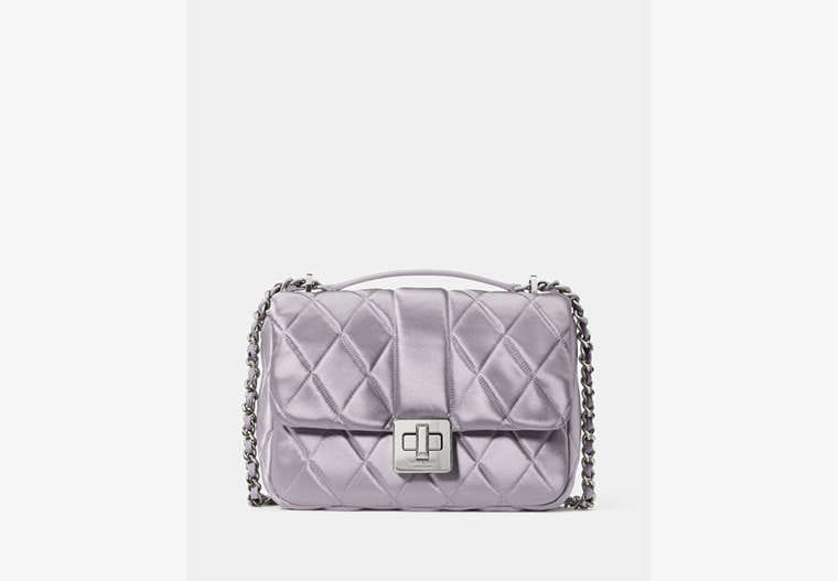 Kate Spade Carey Quilted Satin Small Flap Crossbody