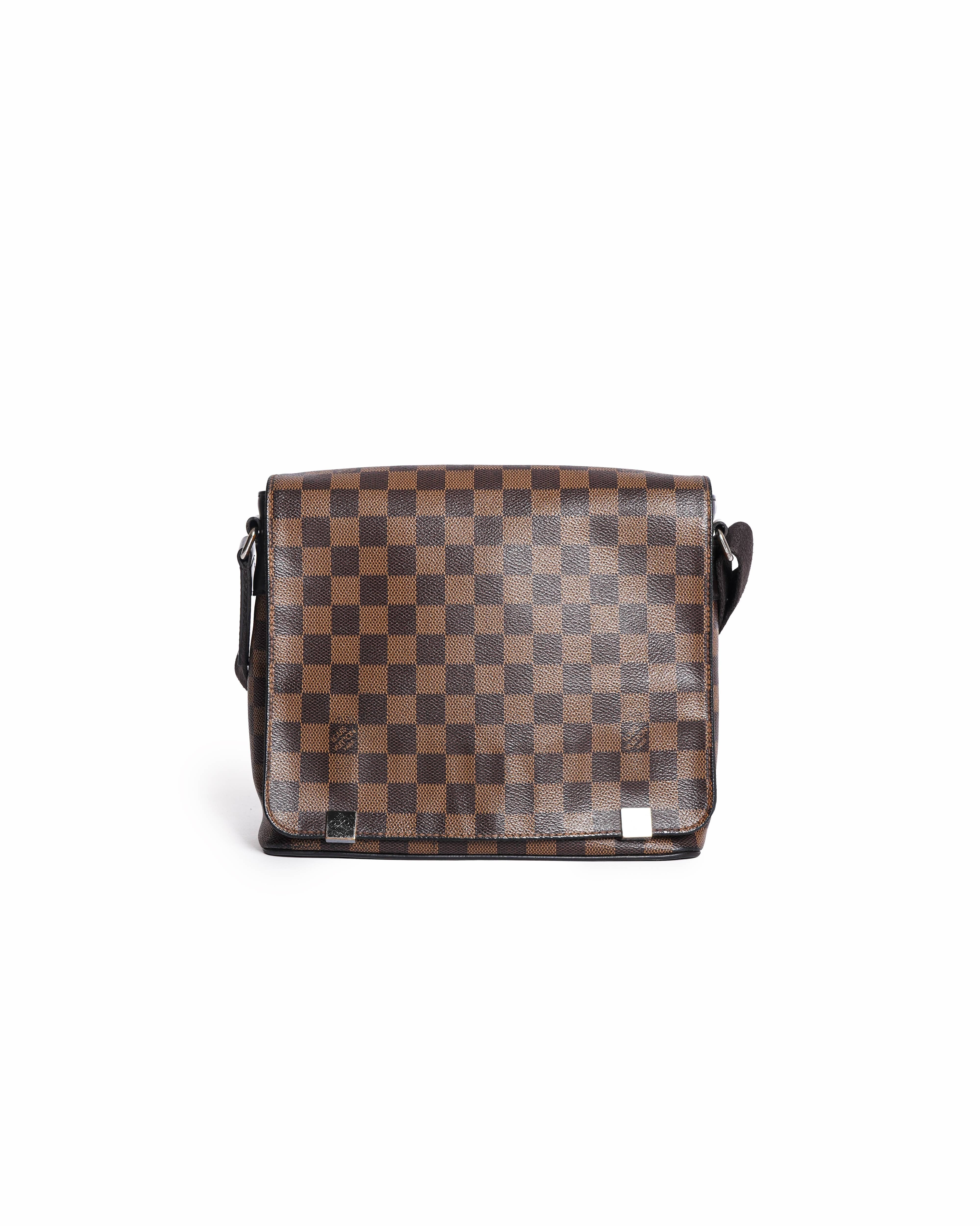 Louis Vuitton Damier Ebene Canvas District PM Messenger Bag