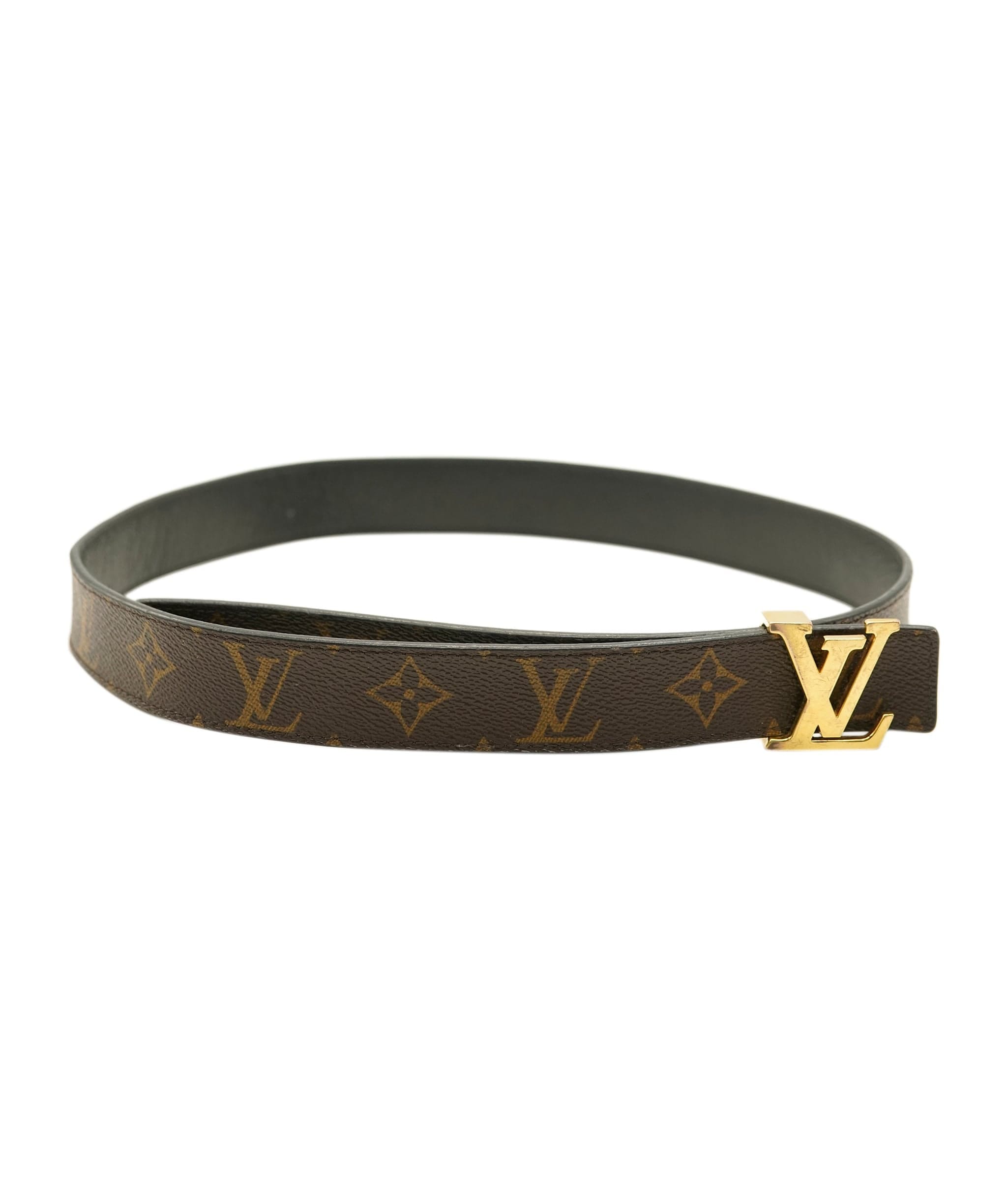 Louis Vuitton Brown Monogram Canvas & Leather LV Pyramide Belt ALC2310