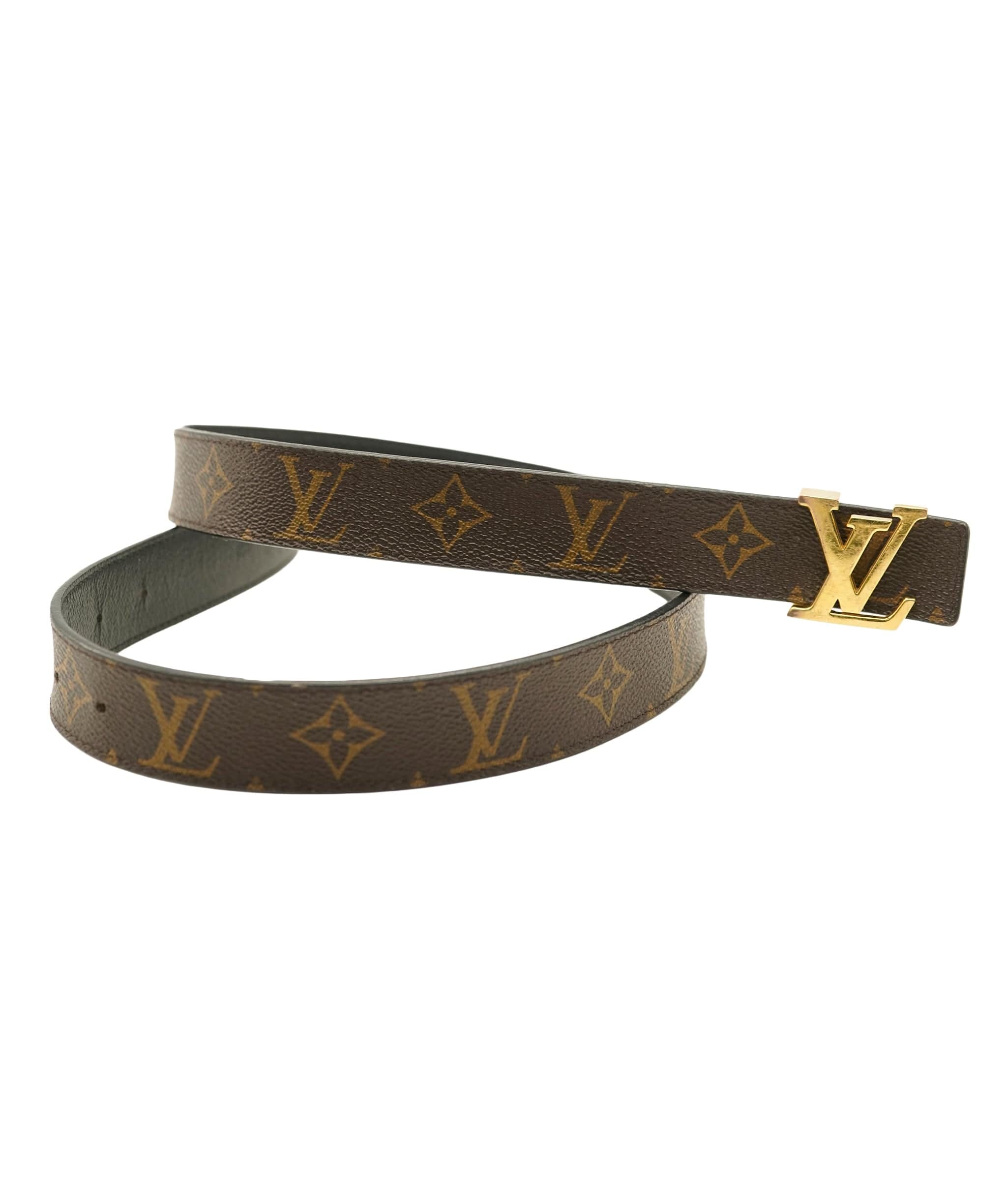 Louis Vuitton Brown Monogram Canvas & Leather LV Pyramide Belt ALC2310