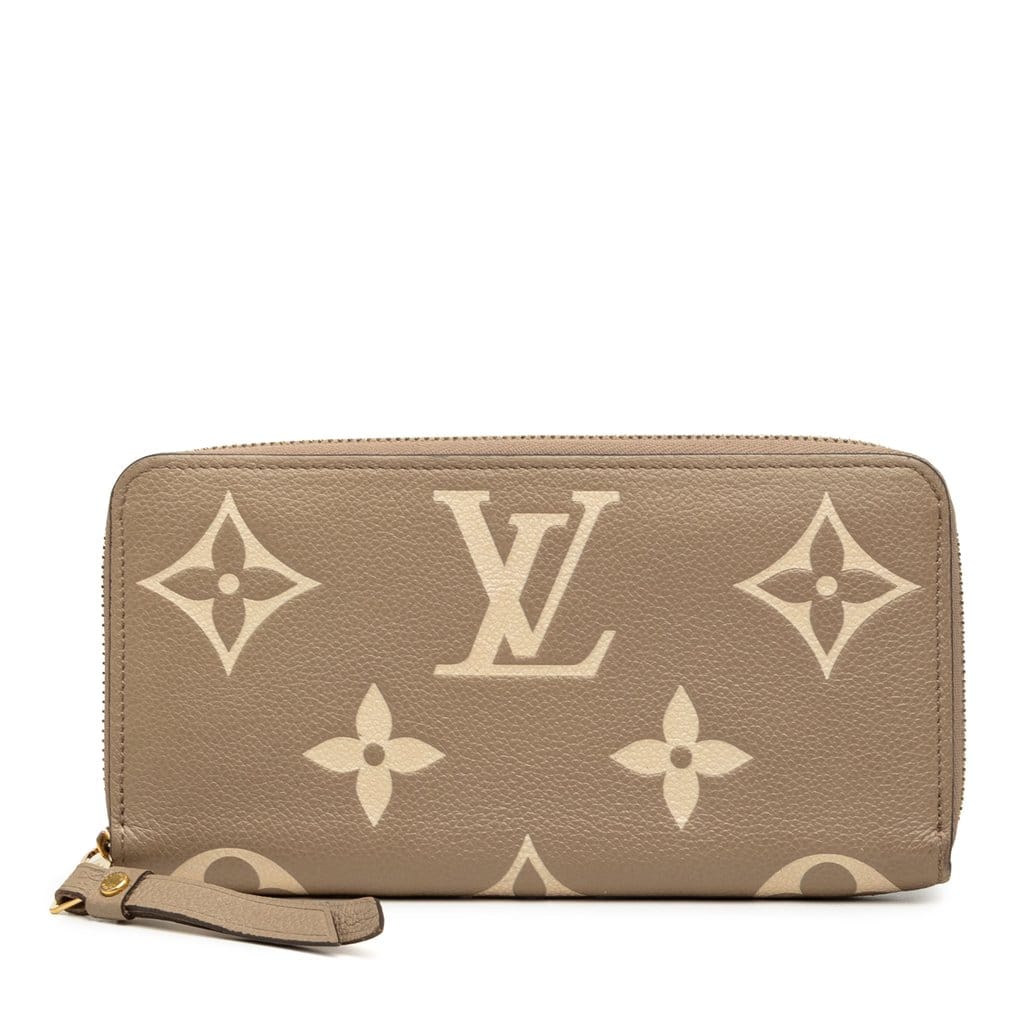 Louis Vuitton Bicolor Monogram Empreinte Giant Zippy Wallet