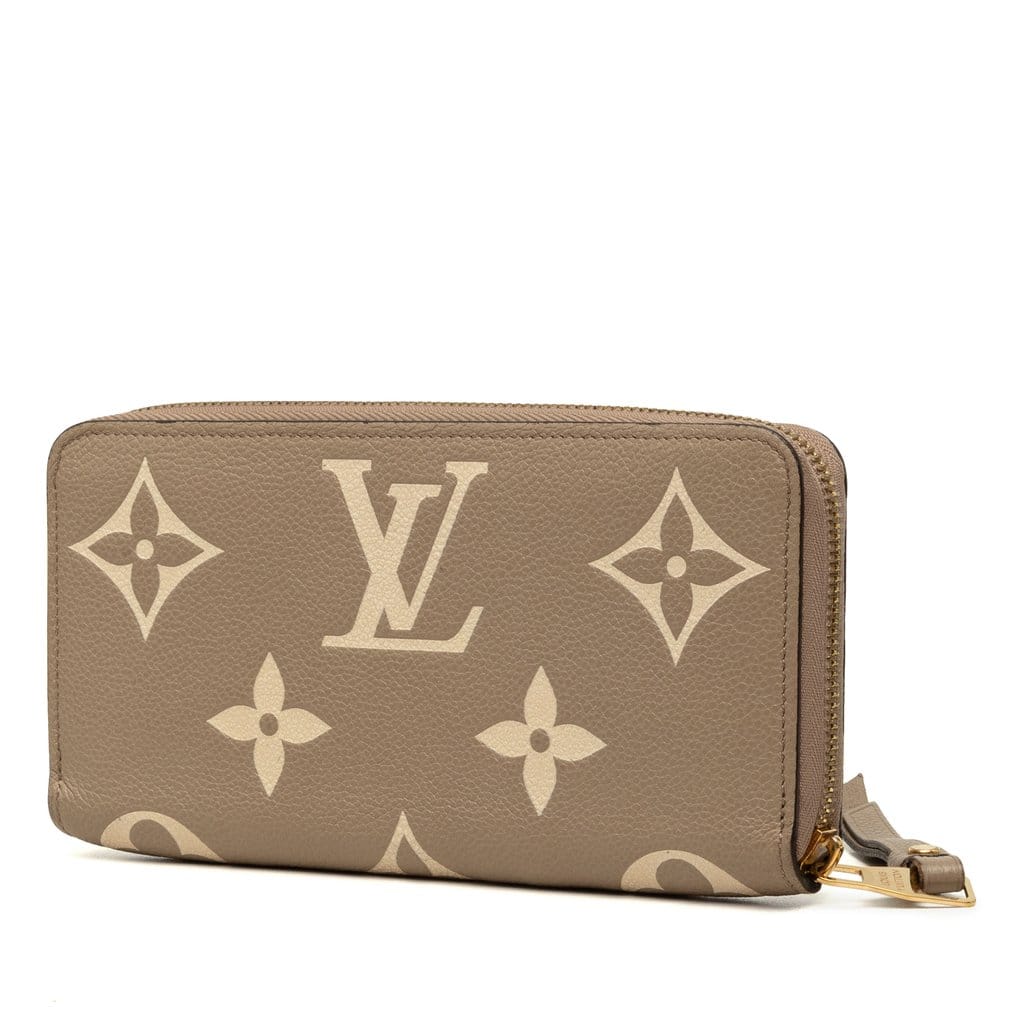 Louis Vuitton Bicolor Monogram Empreinte Giant Zippy Wallet