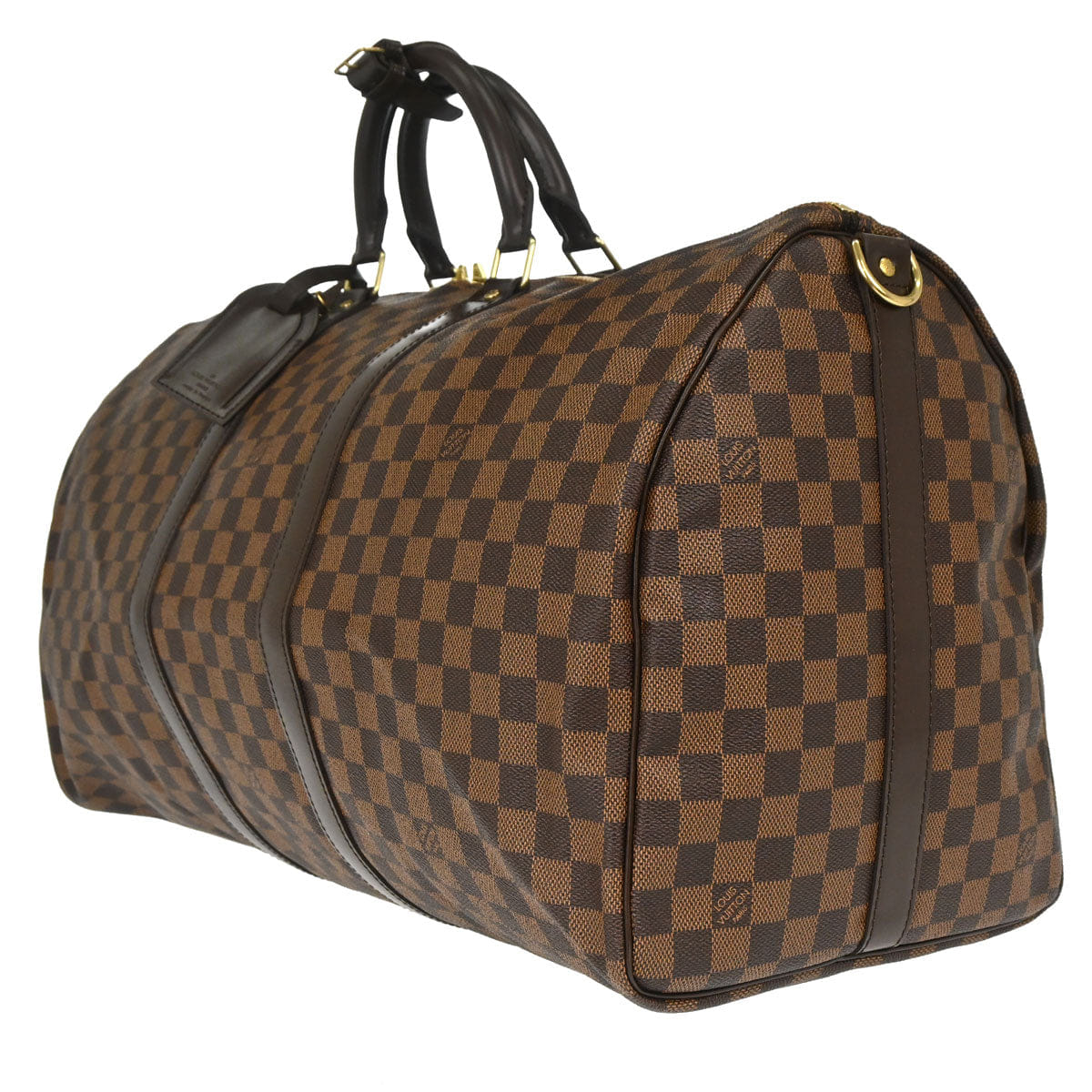 Louis Vuitton 2009 Damier Keepall Bandouliere 55 Duffle Bag N41414