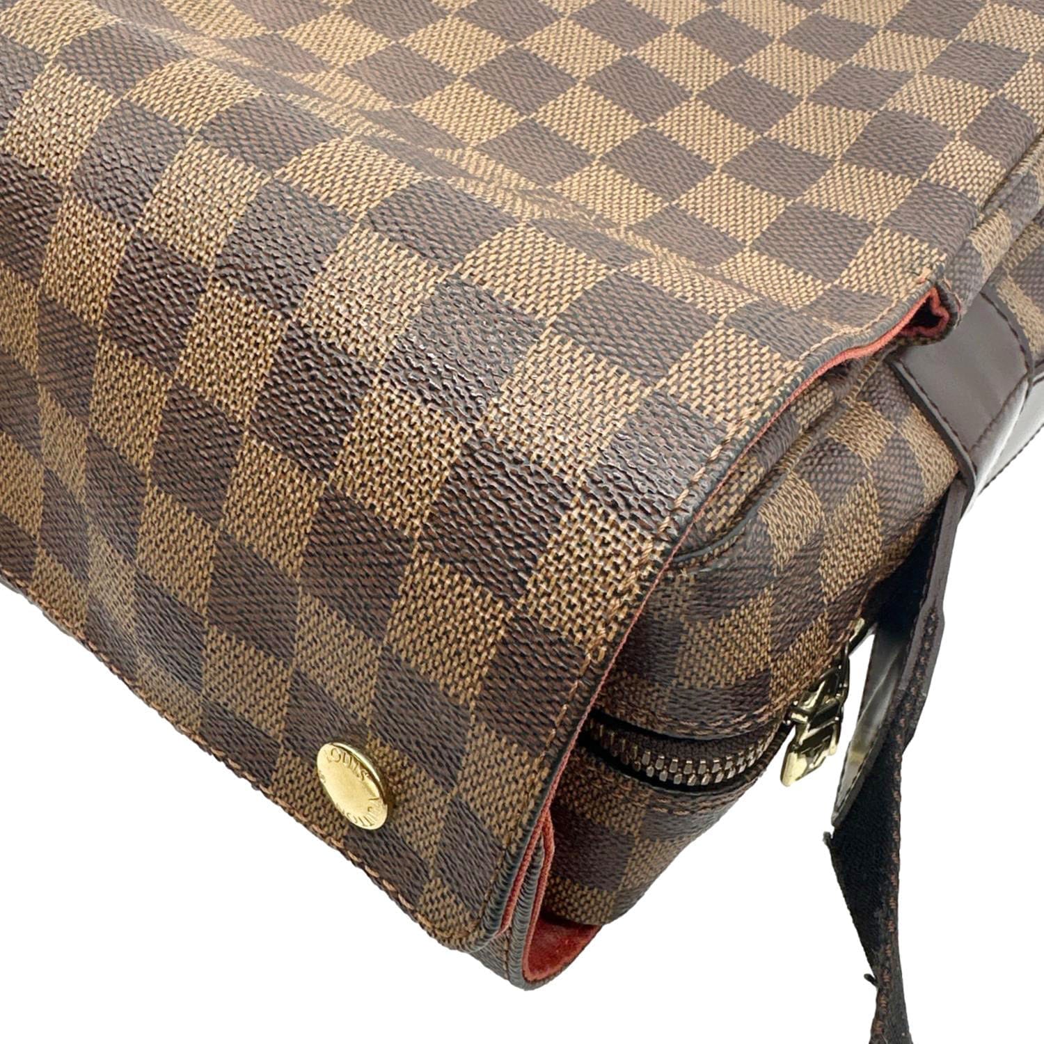 LOUIS VUITTON Naviglio Damier Ebene Messenger Bag Brown