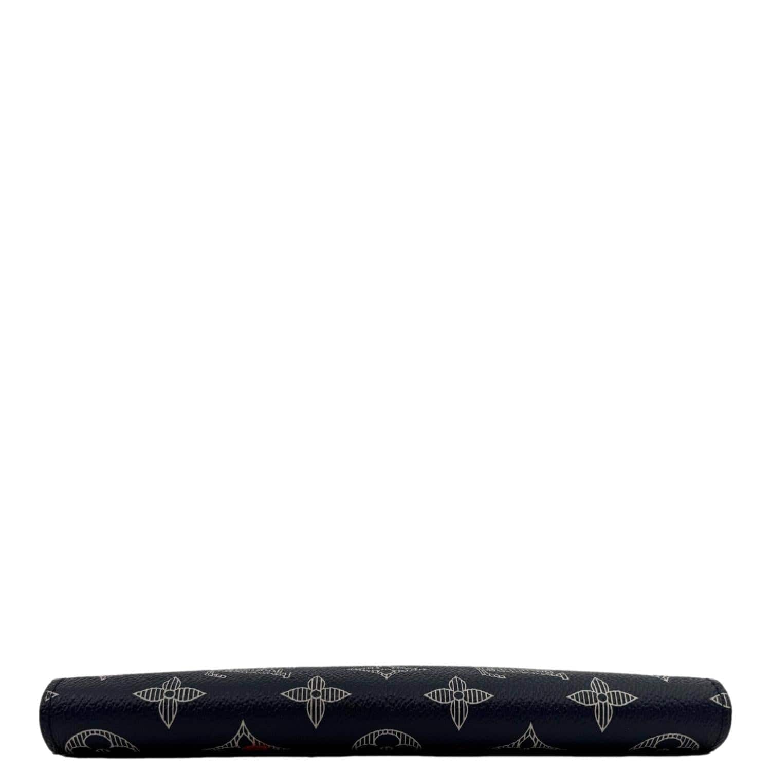 LOUIS VUITTON Brazza Upside Down Monogram Ink Canvas Long Wallet Pink