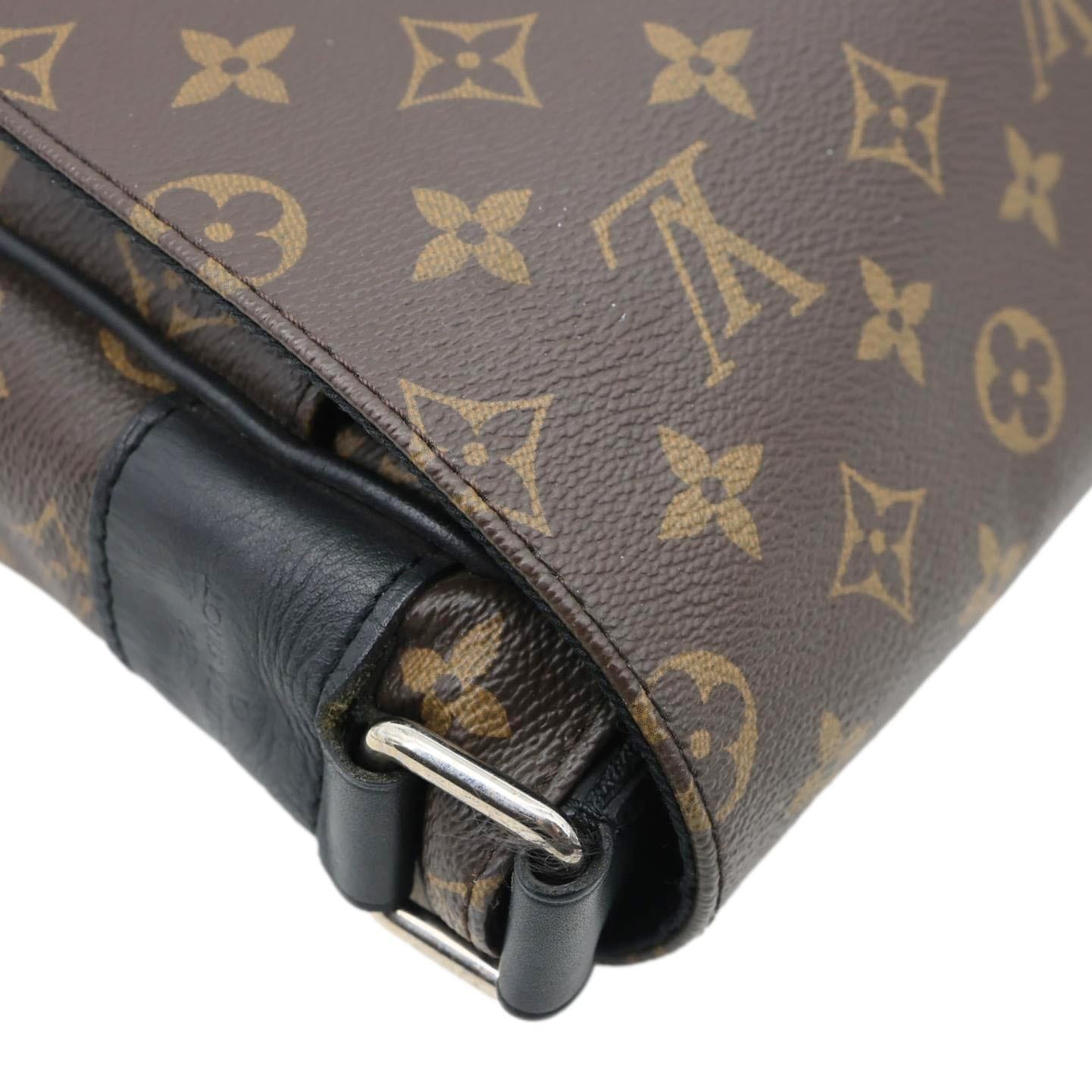 LOUIS VUITTON Christopher Monogram Macassar Messenger Bag Black