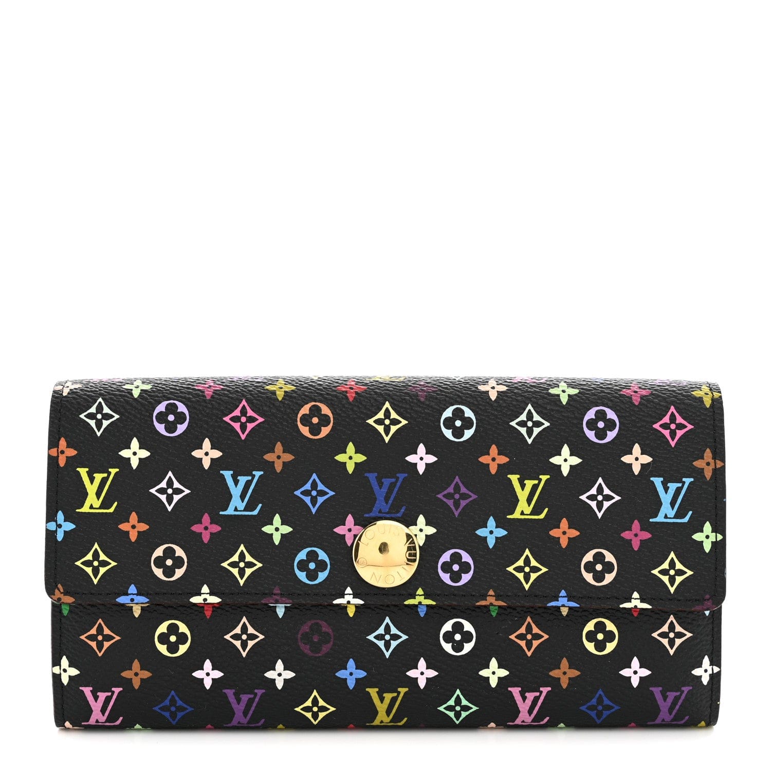 Louis Vuitton Monogram Multicolor Sarah Wallet Black Grenade