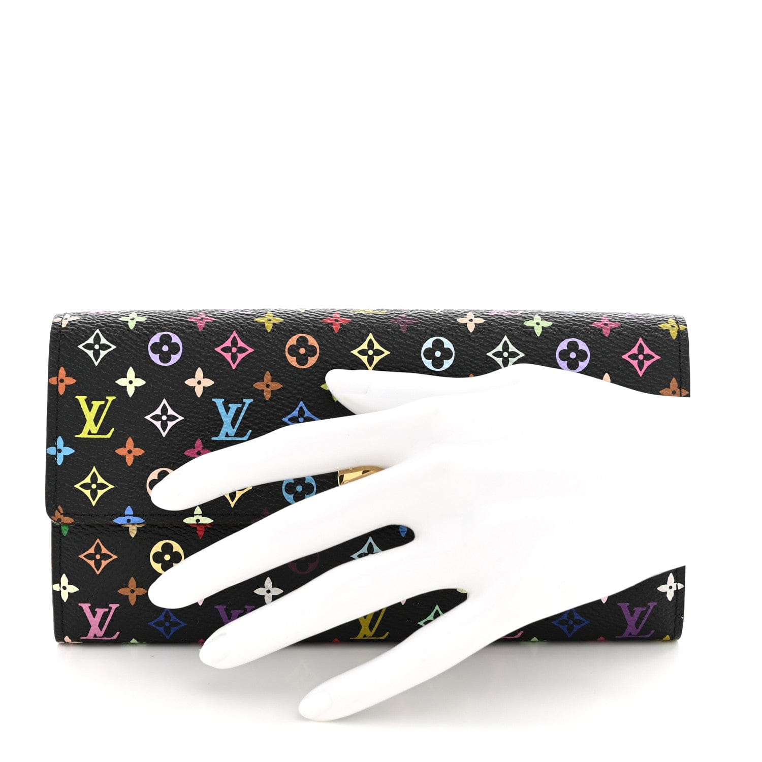 Louis Vuitton Monogram Multicolor Sarah Wallet Black Grenade
