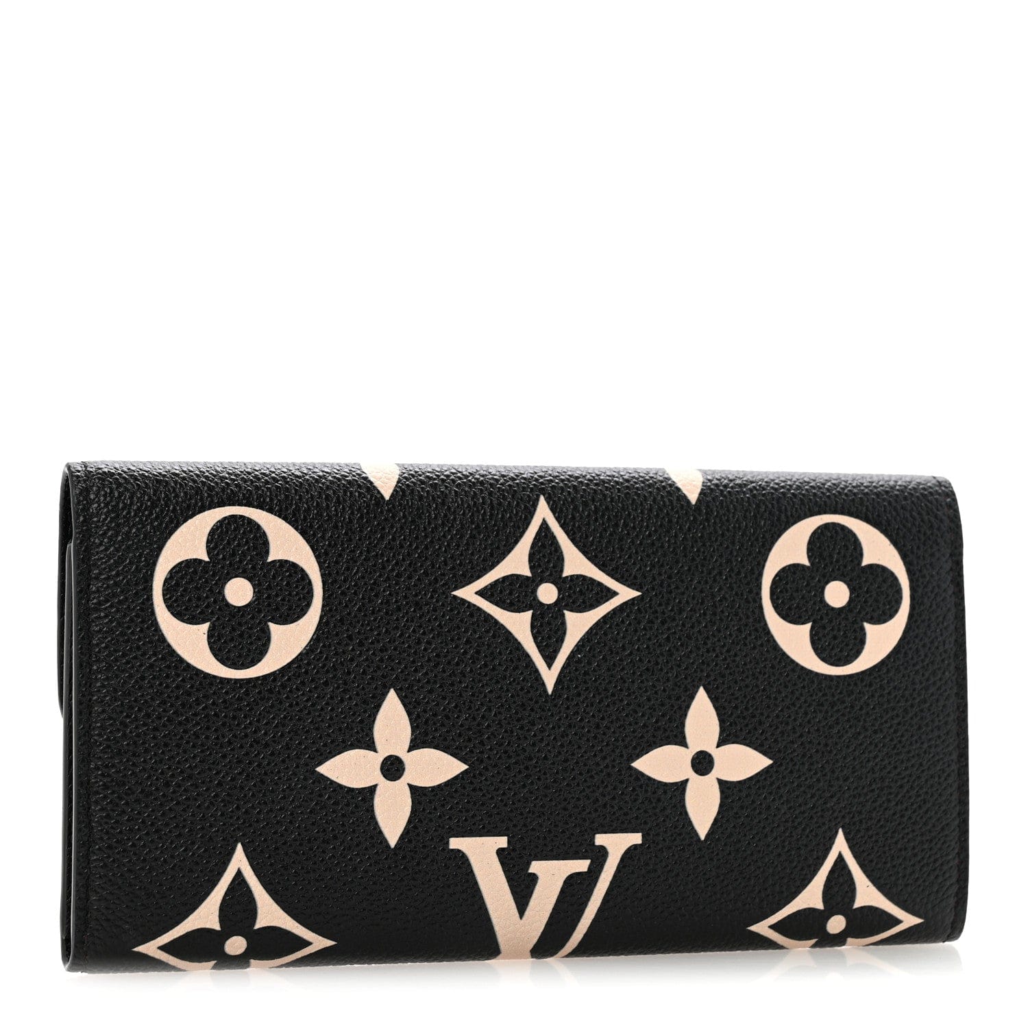 Louis Vuitton Empreinte Monogram Giant Emilie Wallet Black Beige