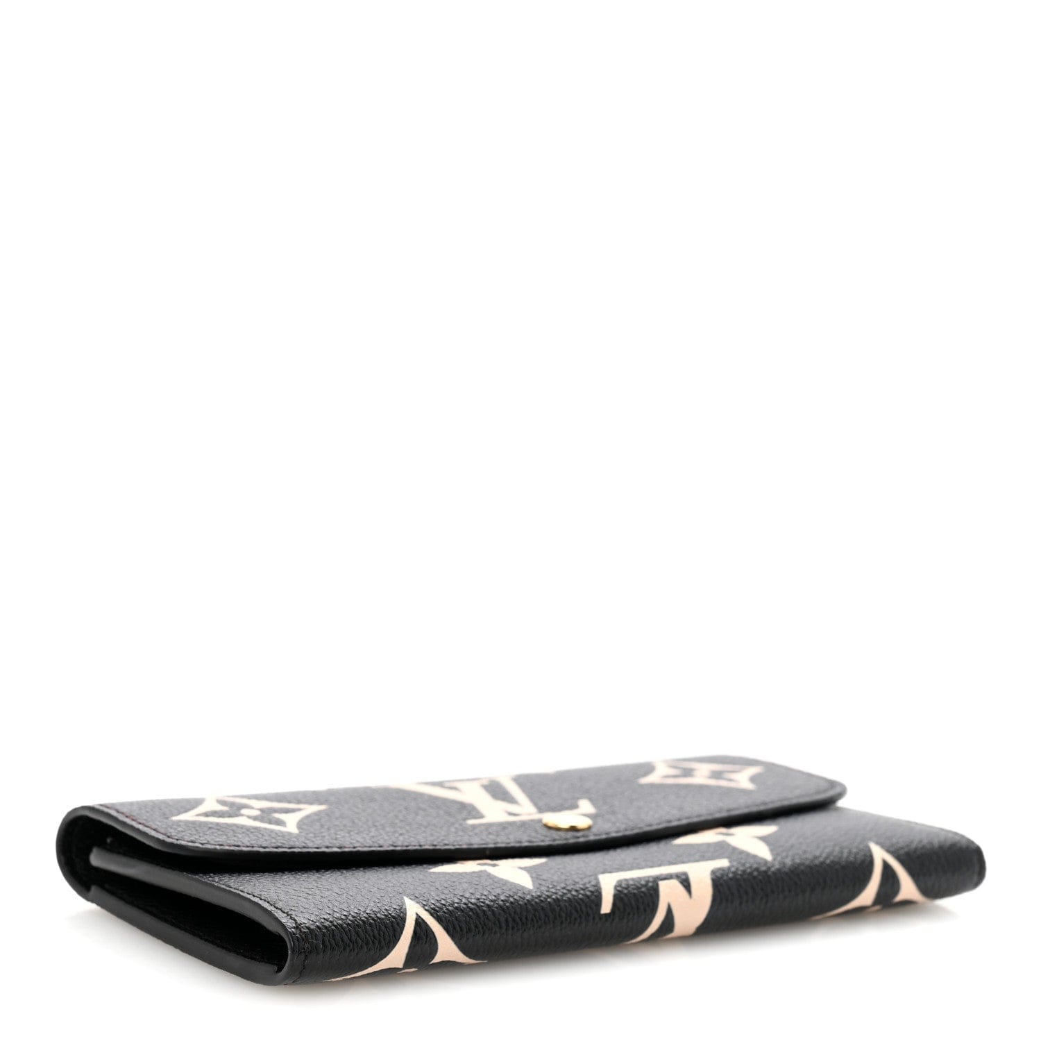 Louis Vuitton Empreinte Monogram Giant Emilie Wallet Black Beige