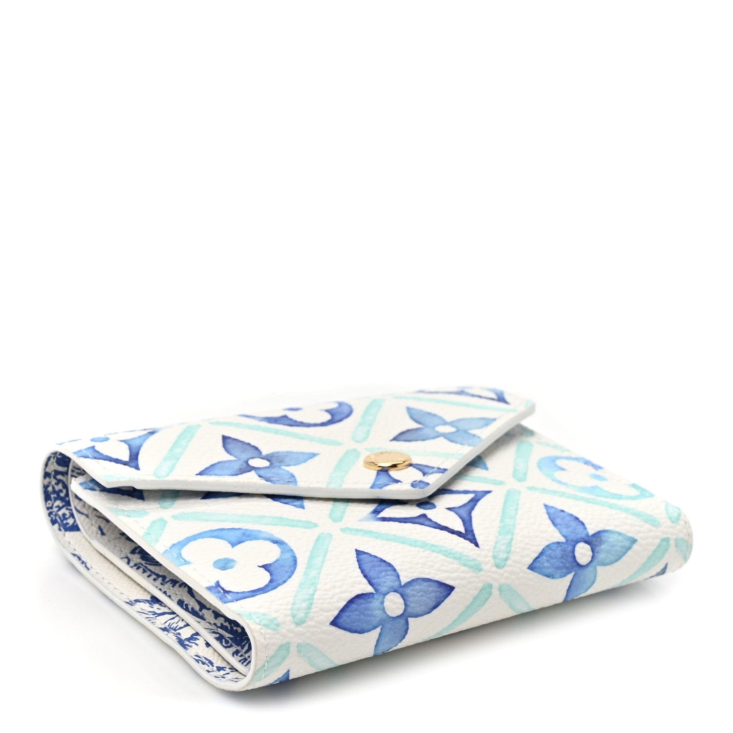 Louis Vuitton Monogram Tiles By The Pool Victorine Wallet Blue Blue