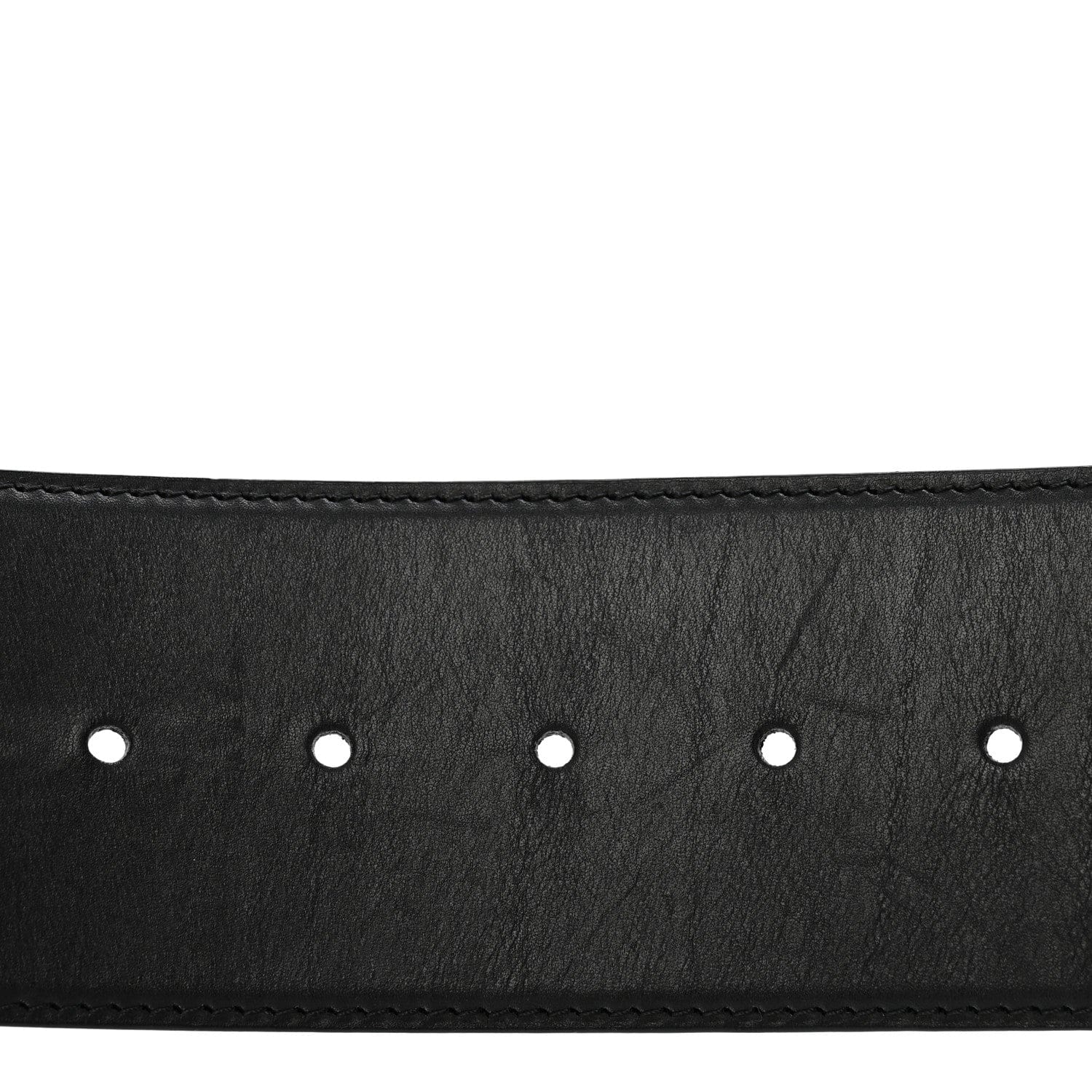 Louis Vuitton Calfskin LV Initiales Clous Belt 75 30 Black Gold
