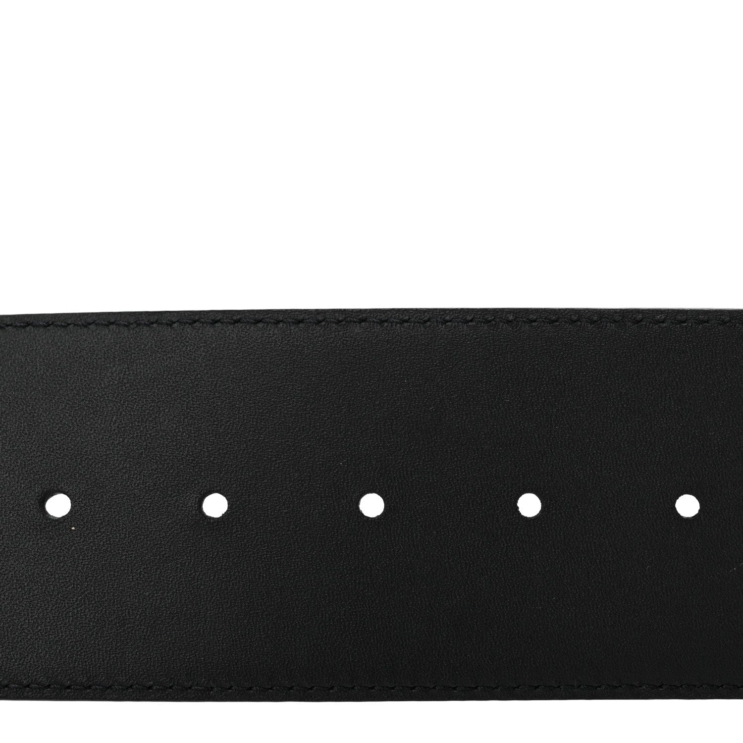 Louis Vuitton Calfskin LV Initiales Clous Belt 75 30 Black Gold