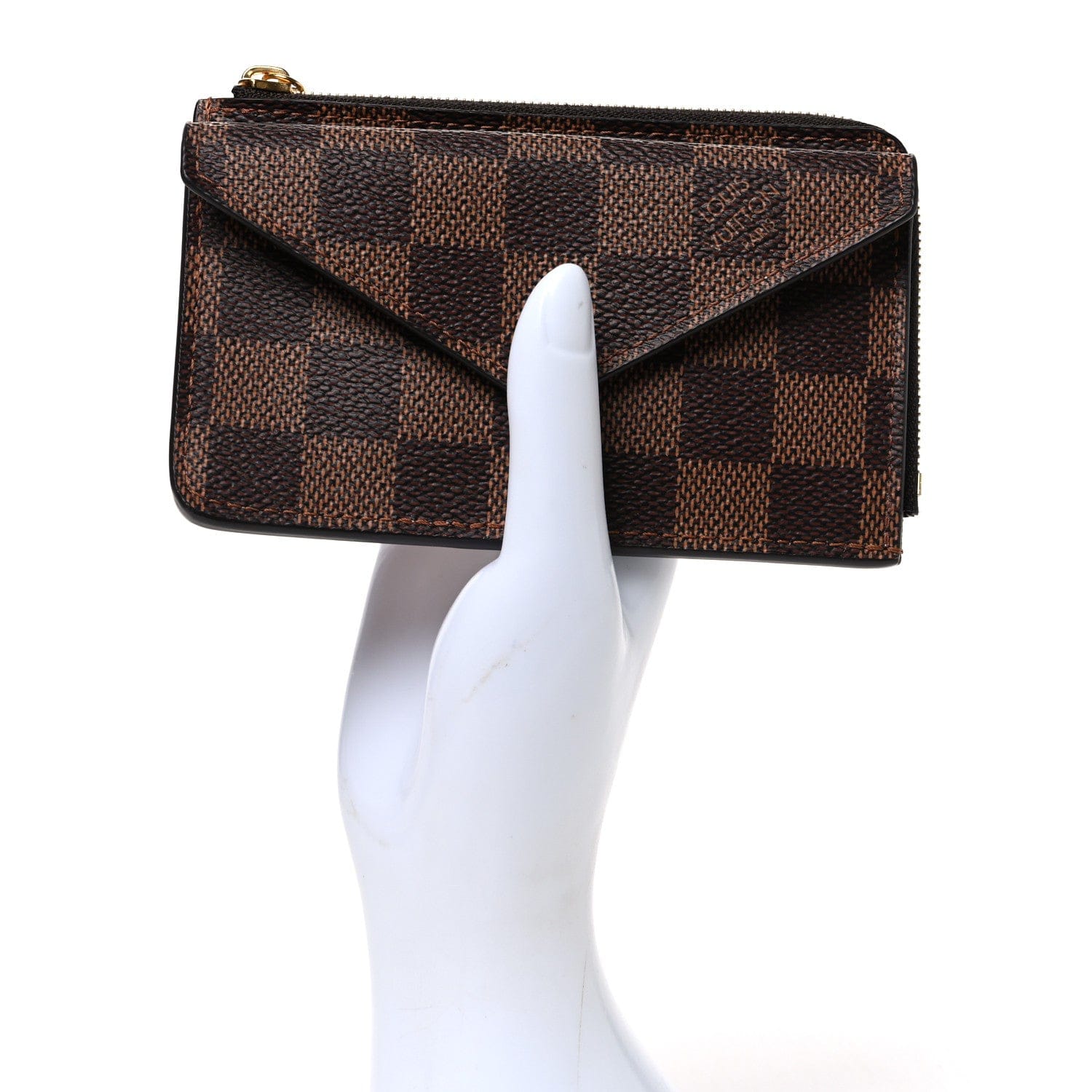 Louis Vuitton Damier Ebene Recto Verso Card Holder Rose Ballerine