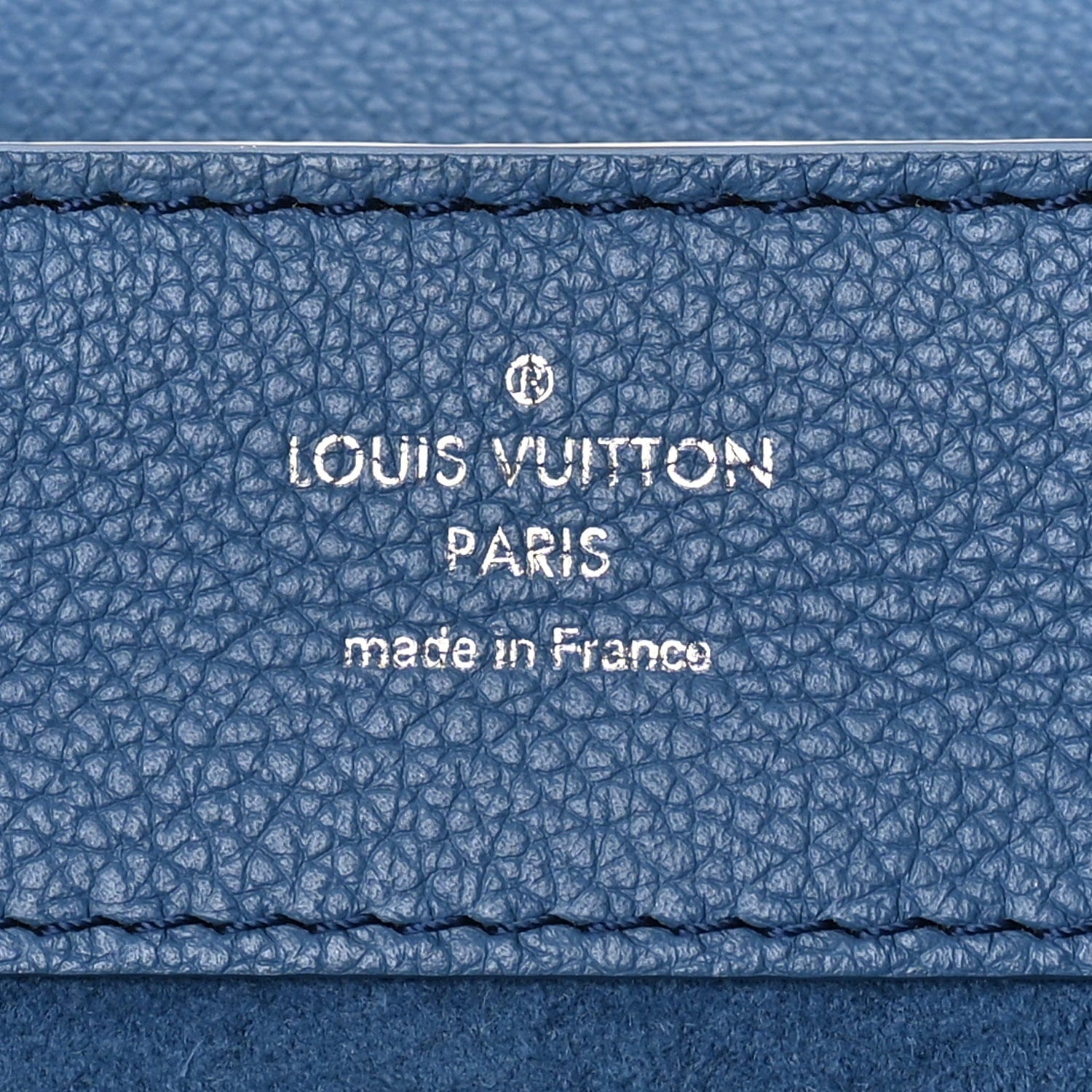 Louis Vuitton Calfskin Lockme Mini Backpack Blue Jean Creme