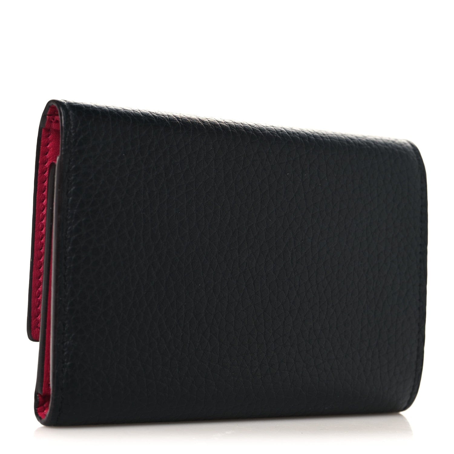 Louis Vuitton Taurillon Capucines Compact Wallet Black
