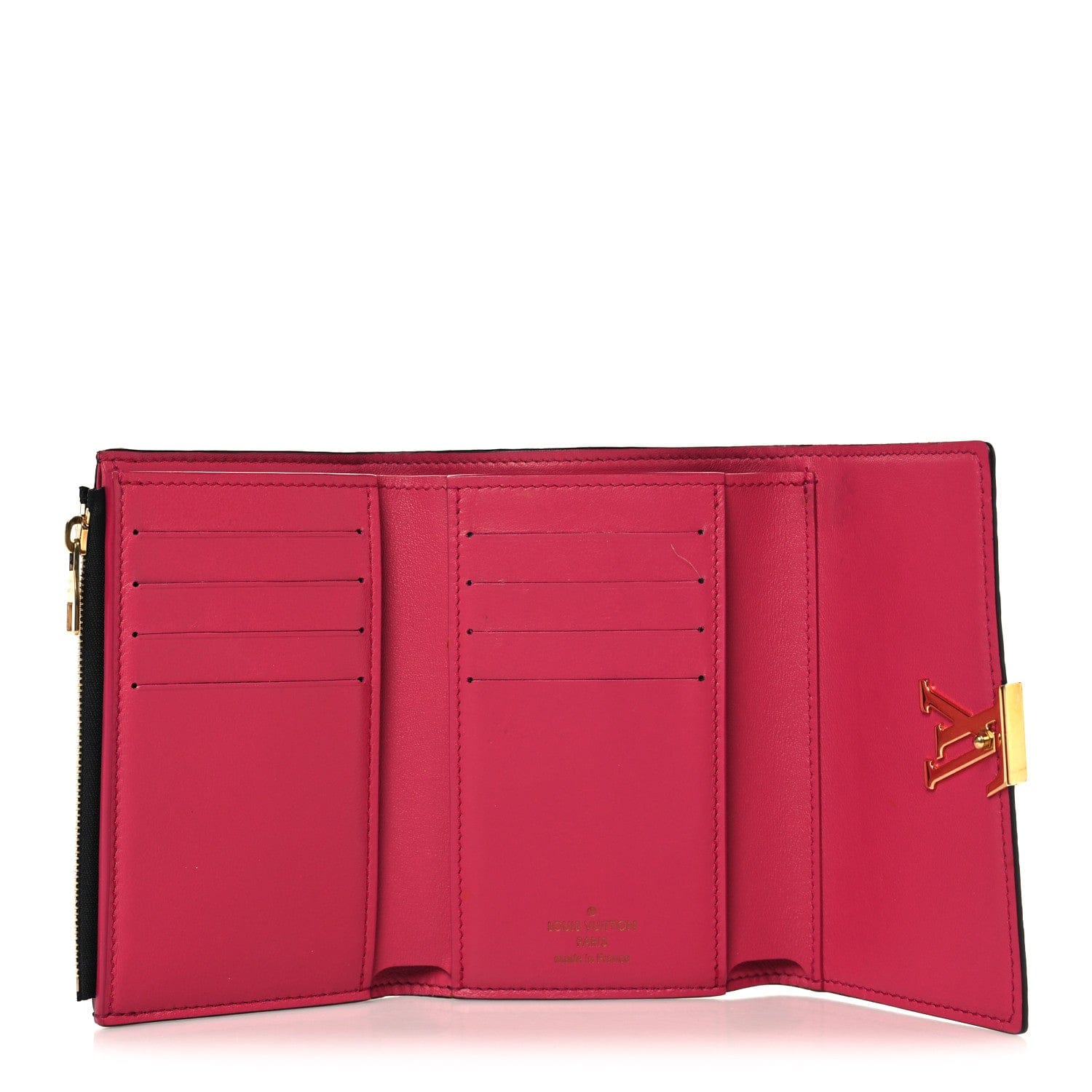 Louis Vuitton Taurillon Capucines Compact Wallet Black