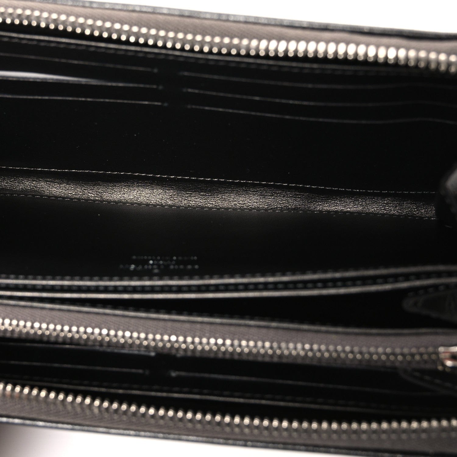 Louis Vuitton Lambskin Embossed Monogram Coussin Zippy Wallet Anthracite