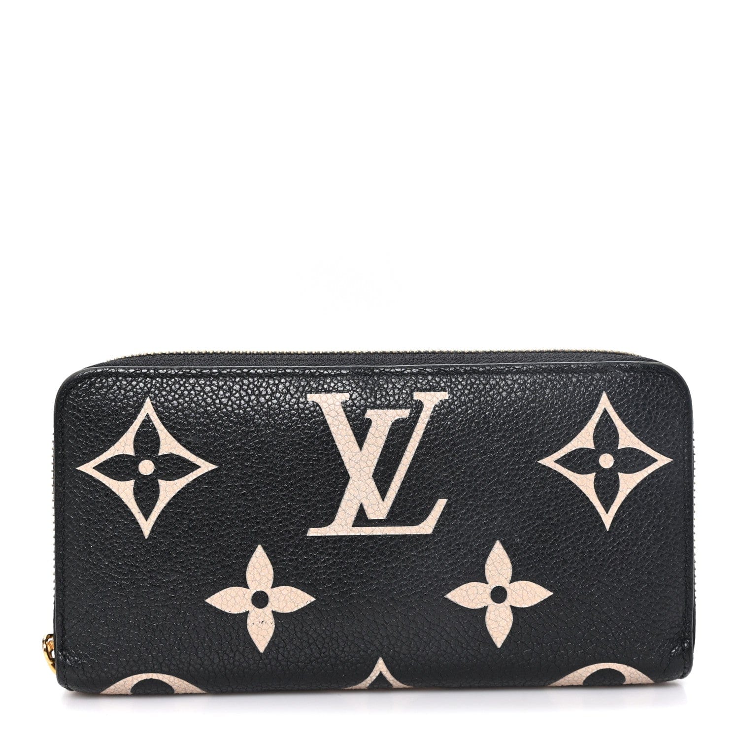 Louis Vuitton Empreinte Monogram Giant Zippy Wallet Black Beige