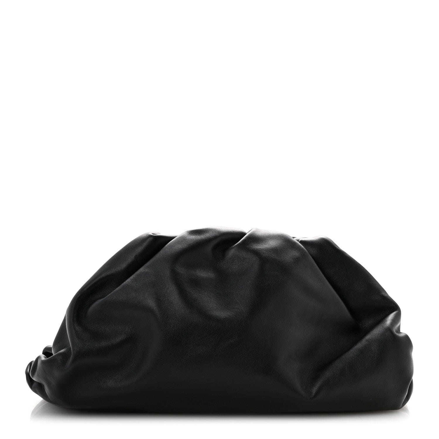Bottega Veneta Smooth Butter Calf The Pouch Oversized Clutch Black