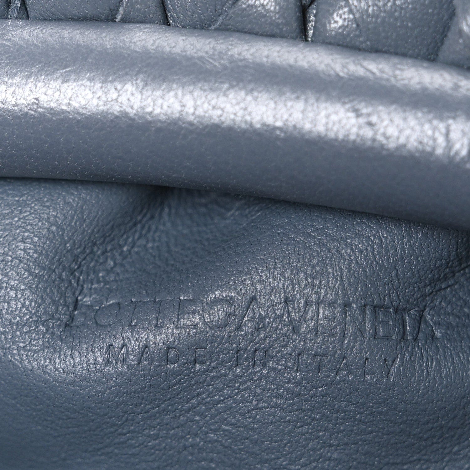 Bottega Veneta Nappa Intrecciato The Mini Pouch Thunder