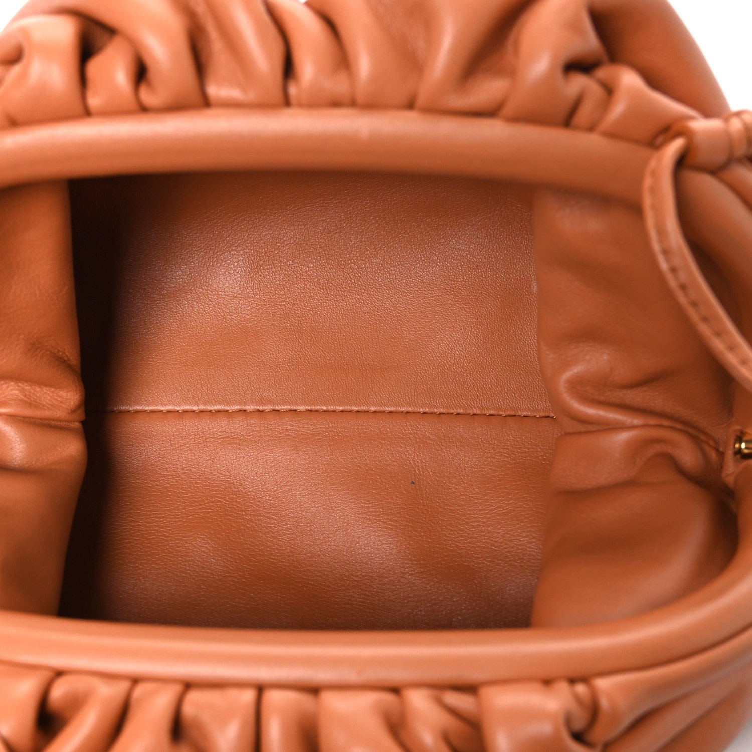 Bottega Veneta Butter Calfskin The Mini Pouch Clay Clay